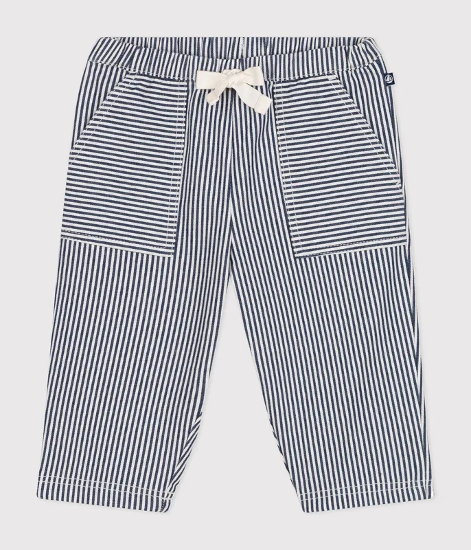 Babies' cotton canvas trousers
