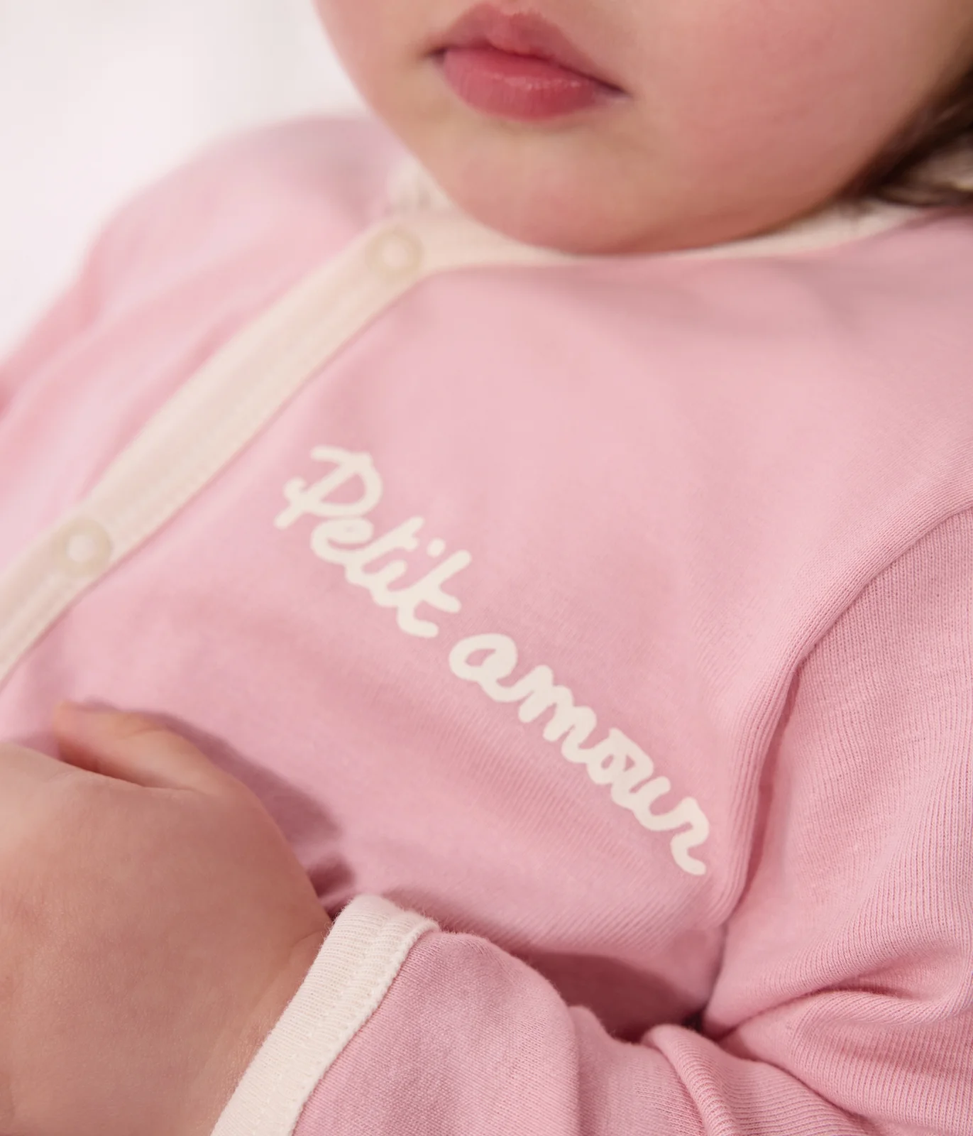 Babies' plain cotton pyjamas