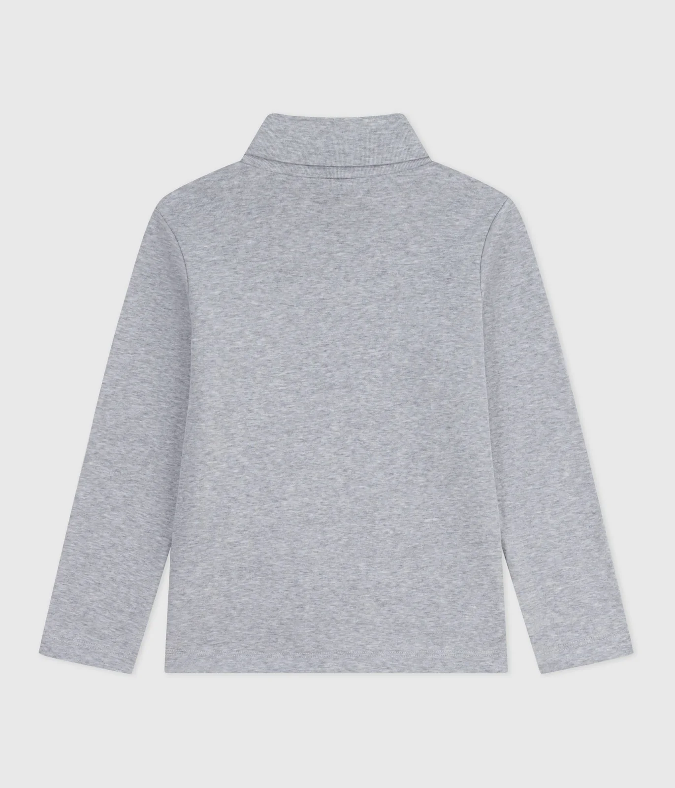 Children's plain cotton rollneck top