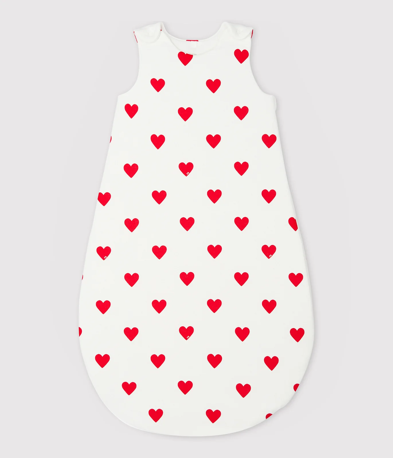 Babies' 2 TOG heart-patterned cotton sleeping bag