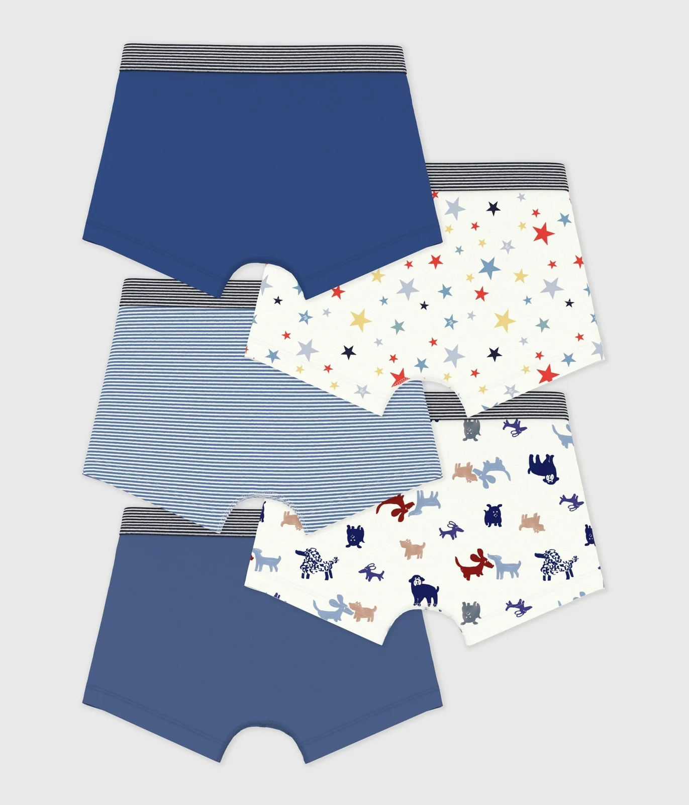 Pack of children's printed cotton boxers