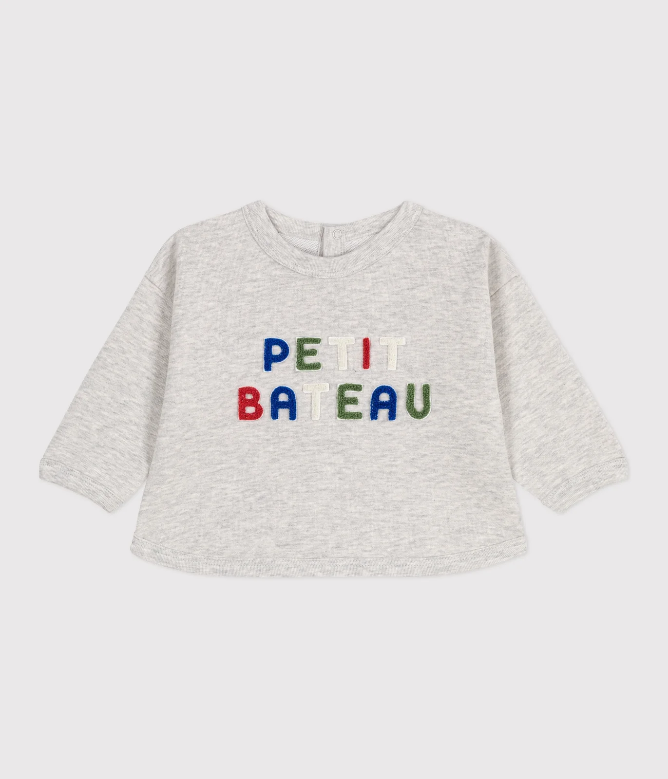 Babies' plain cotton sweatshirt