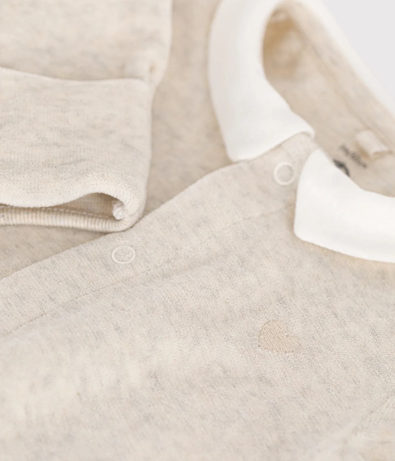 Babies' velour pyjama suit