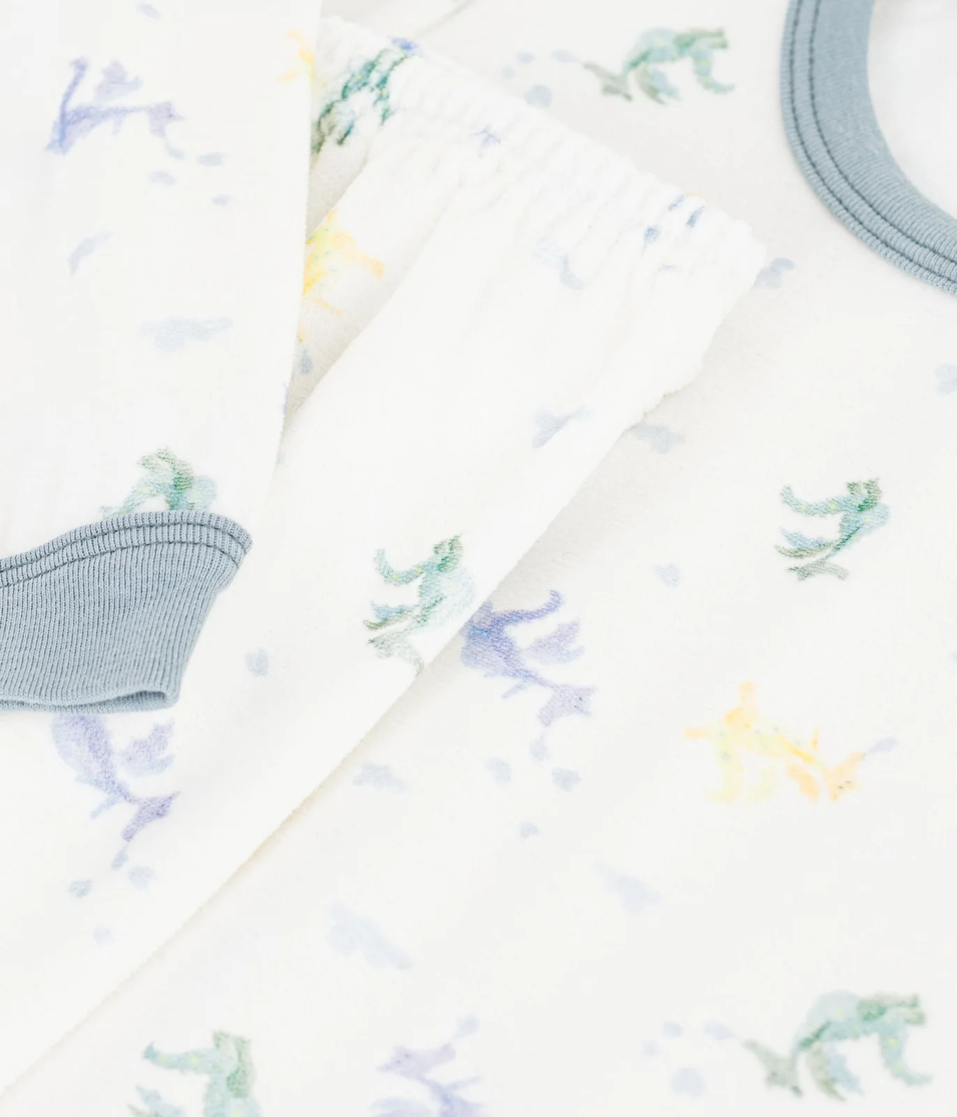 Children's printed velour pyjamas