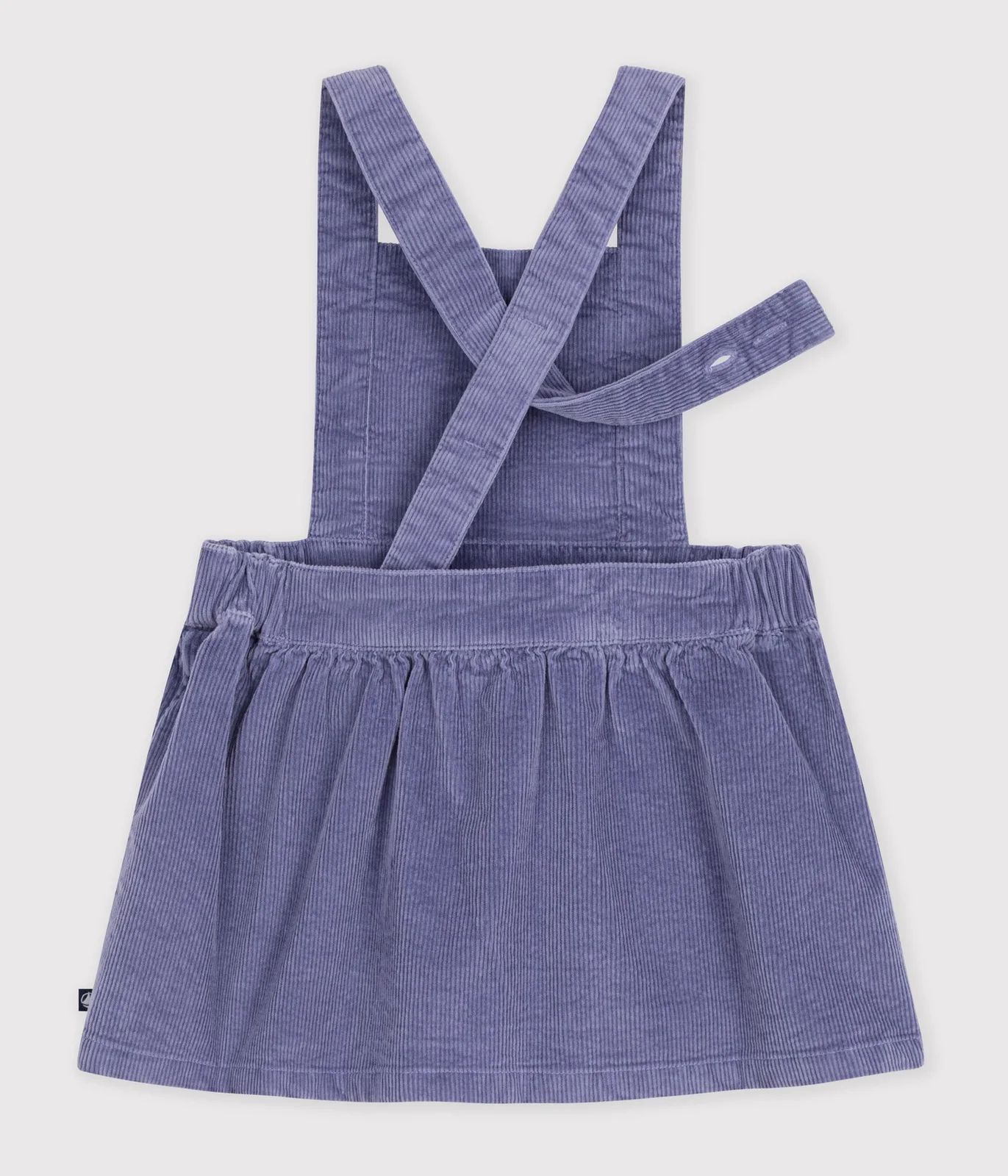 Babies' long-sleeved plain corduroy dress