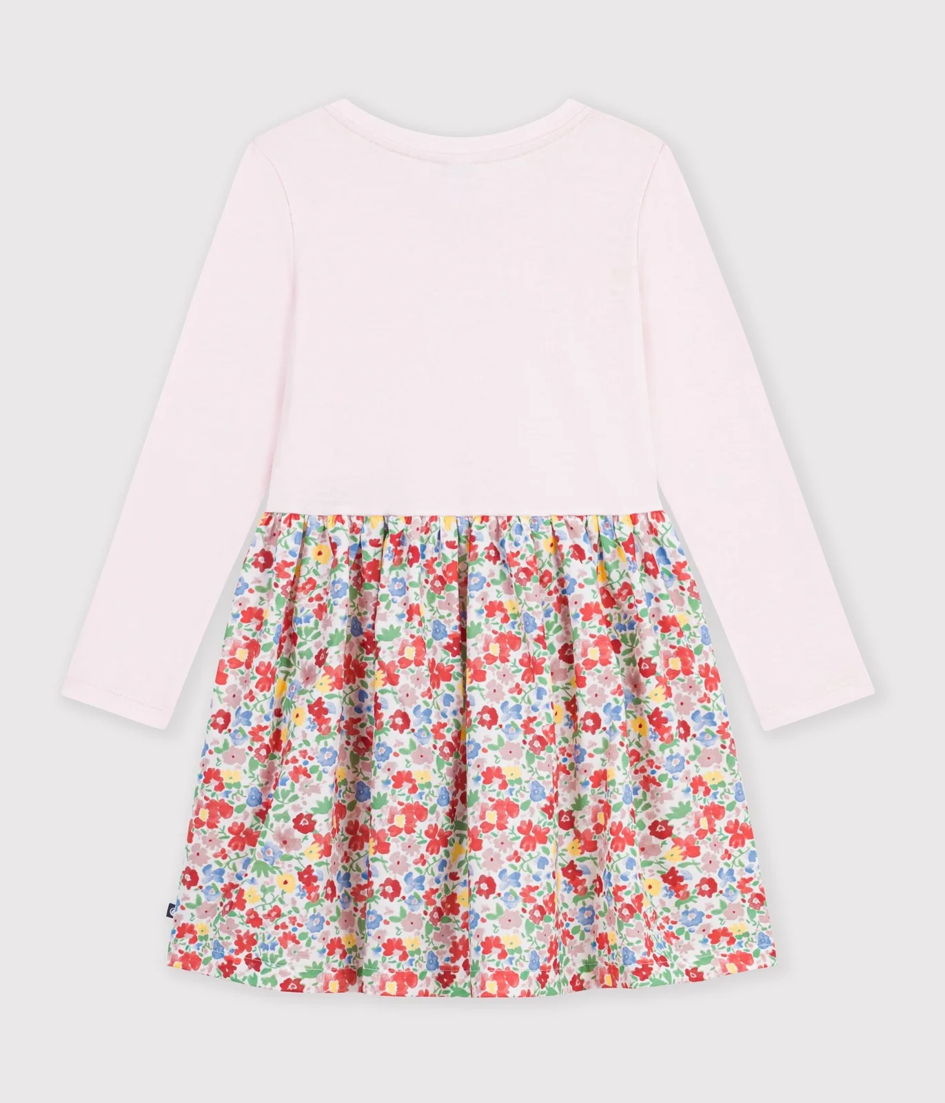 Children's sleeveless cotton dress with flowers
