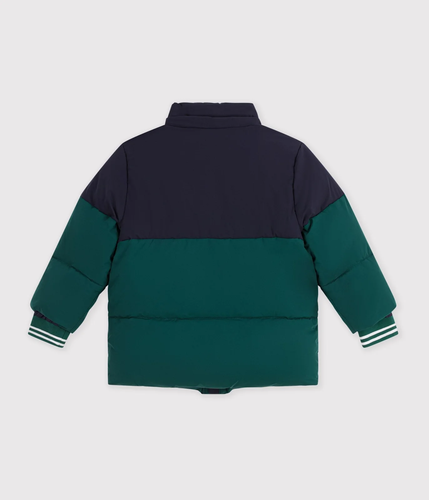 Children's plain colourblock puffer jacket