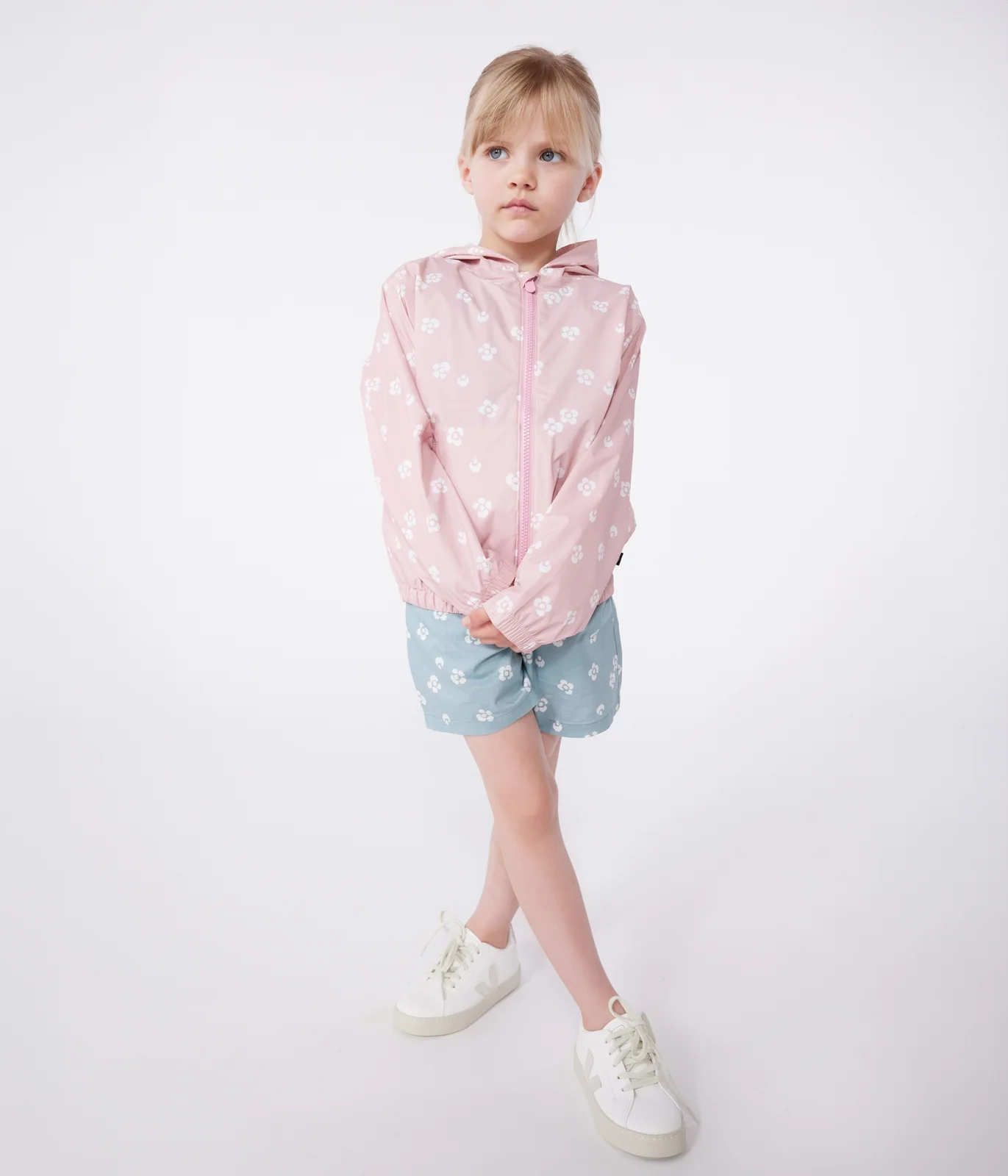 Children's floral windbreaker