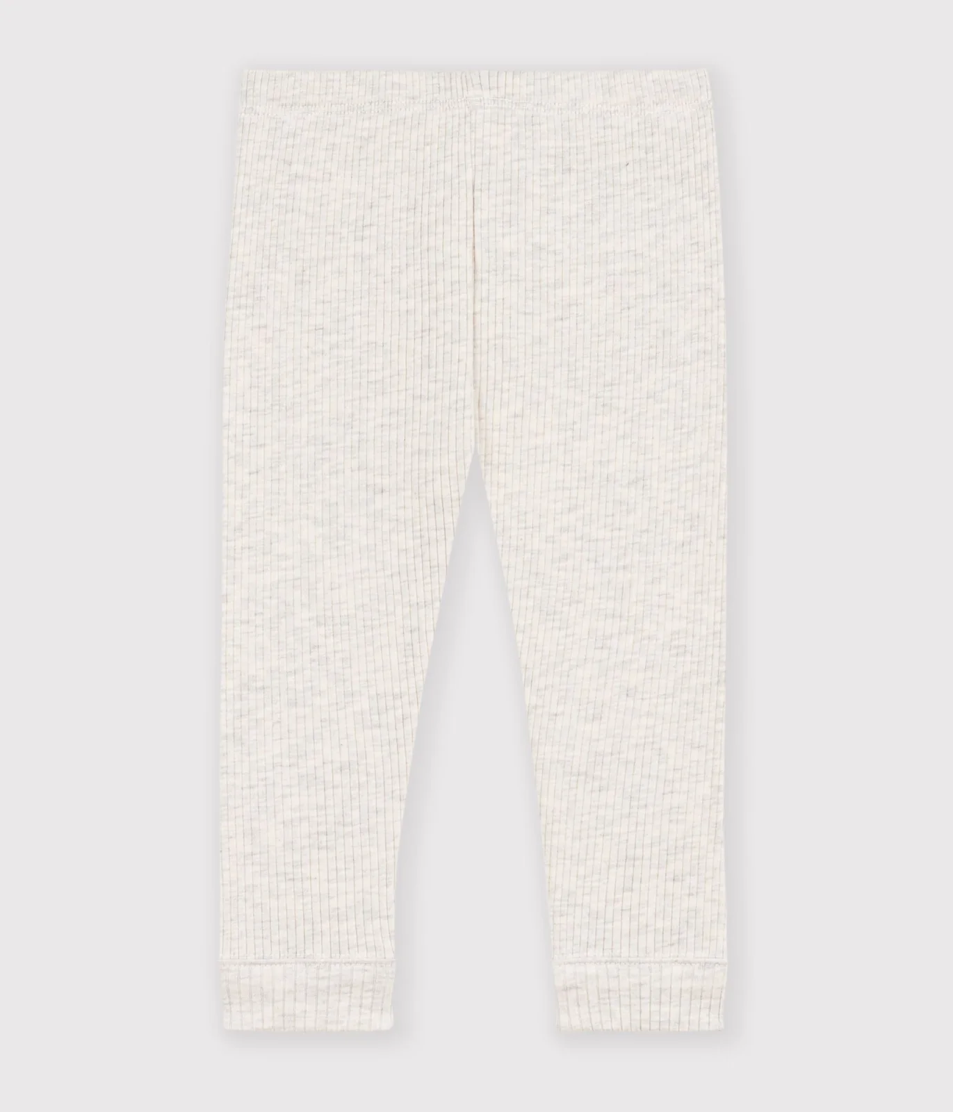 Unisex baby Leggings in solid ribbed cotton