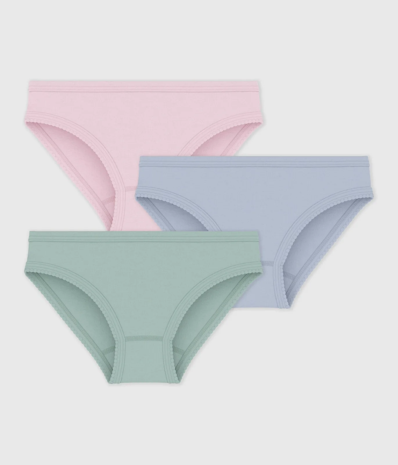 Pack of children's plain cotton pants