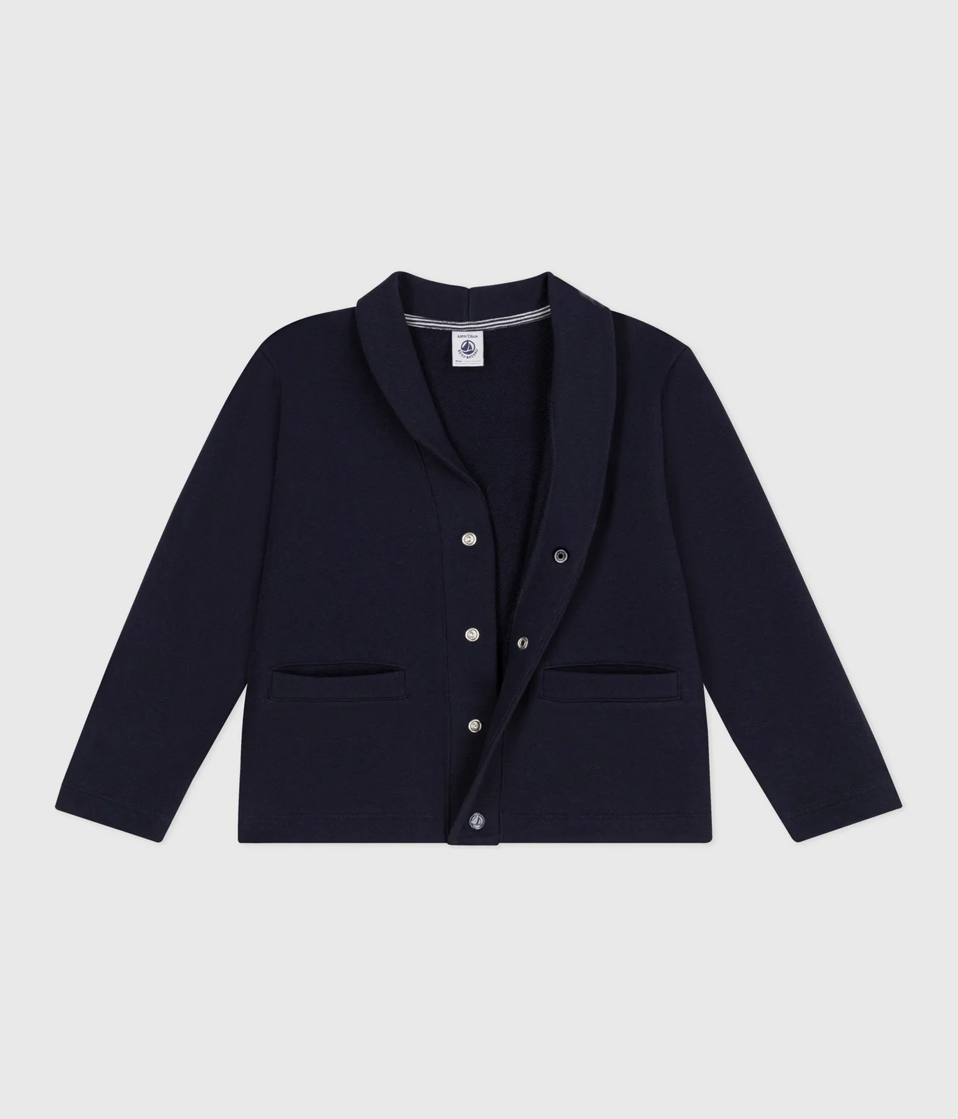 Children's plain cotton cardigan