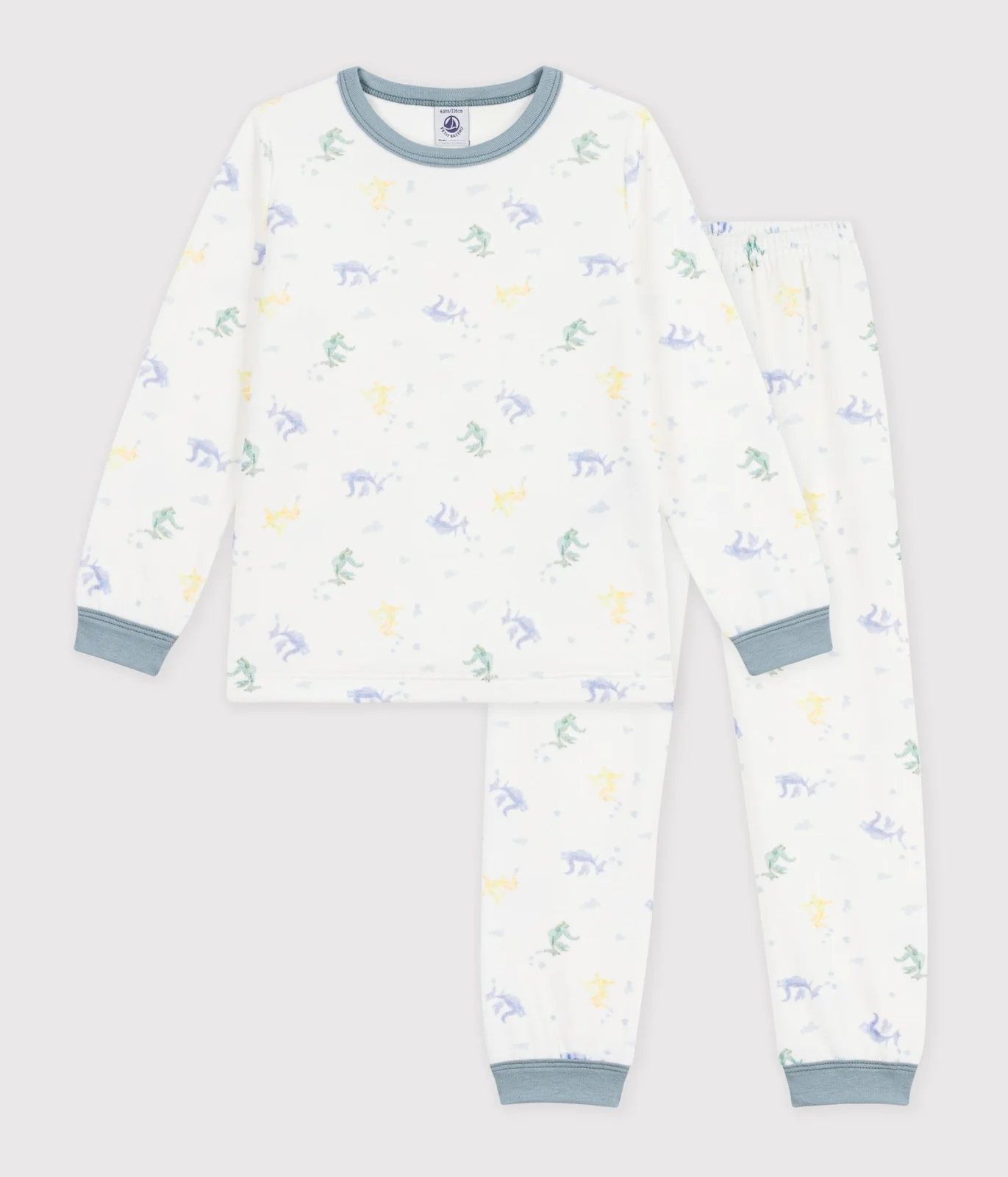 Children's printed velour pyjamas