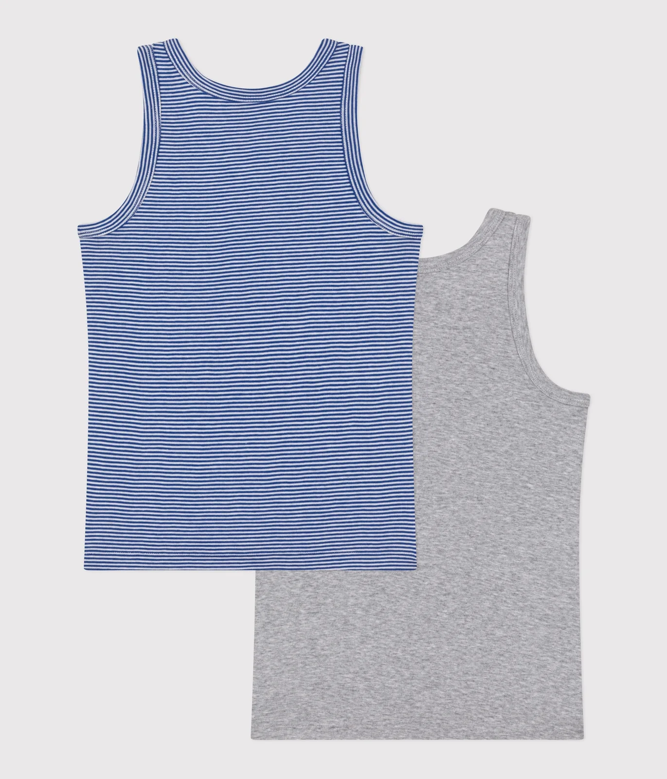 Children's stripy cotton tank tops - 2-pack