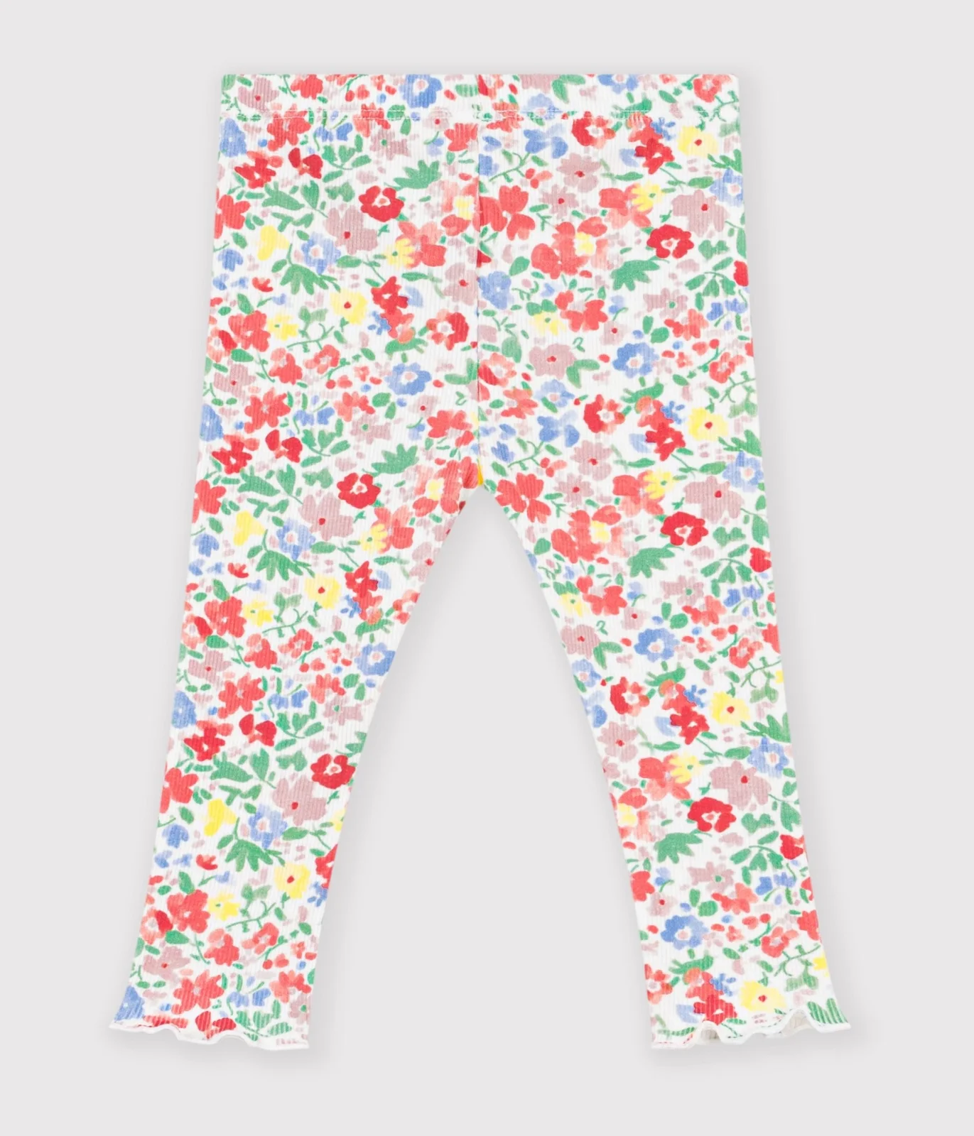 Babies' floral print cotton leggings