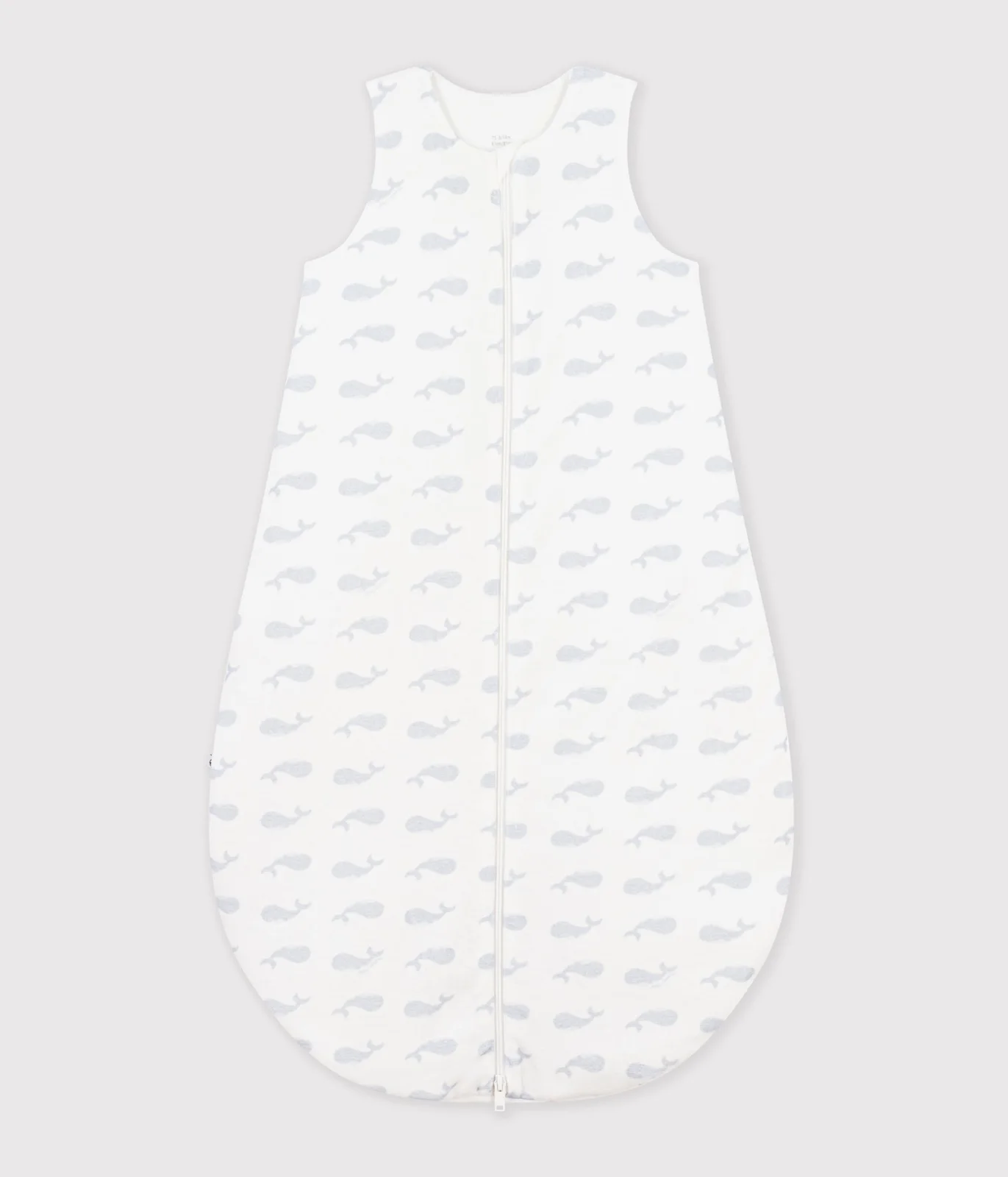 Babies' 3 TOG-rated whale print cotton sleeping bag