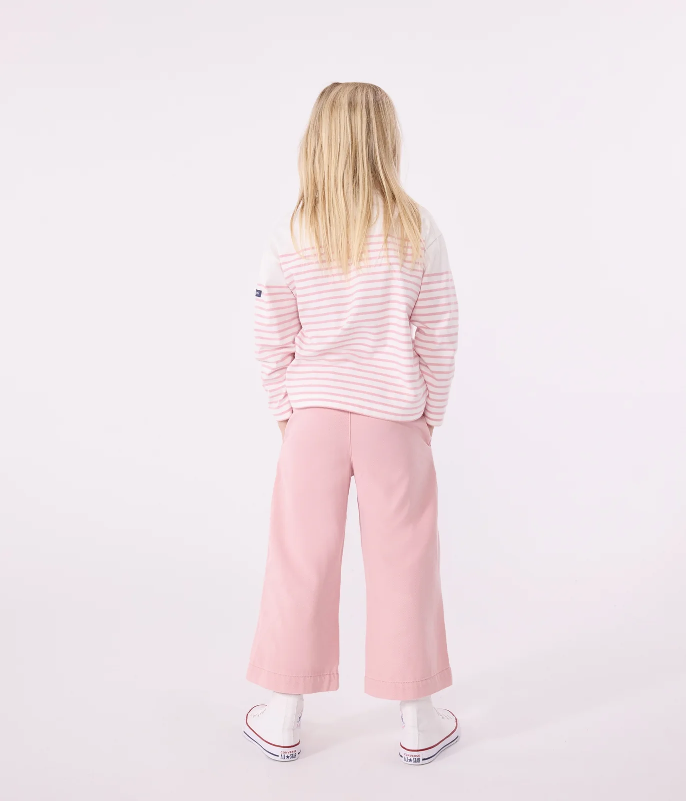 Children's long-sleeved cotton Breton T-shirt