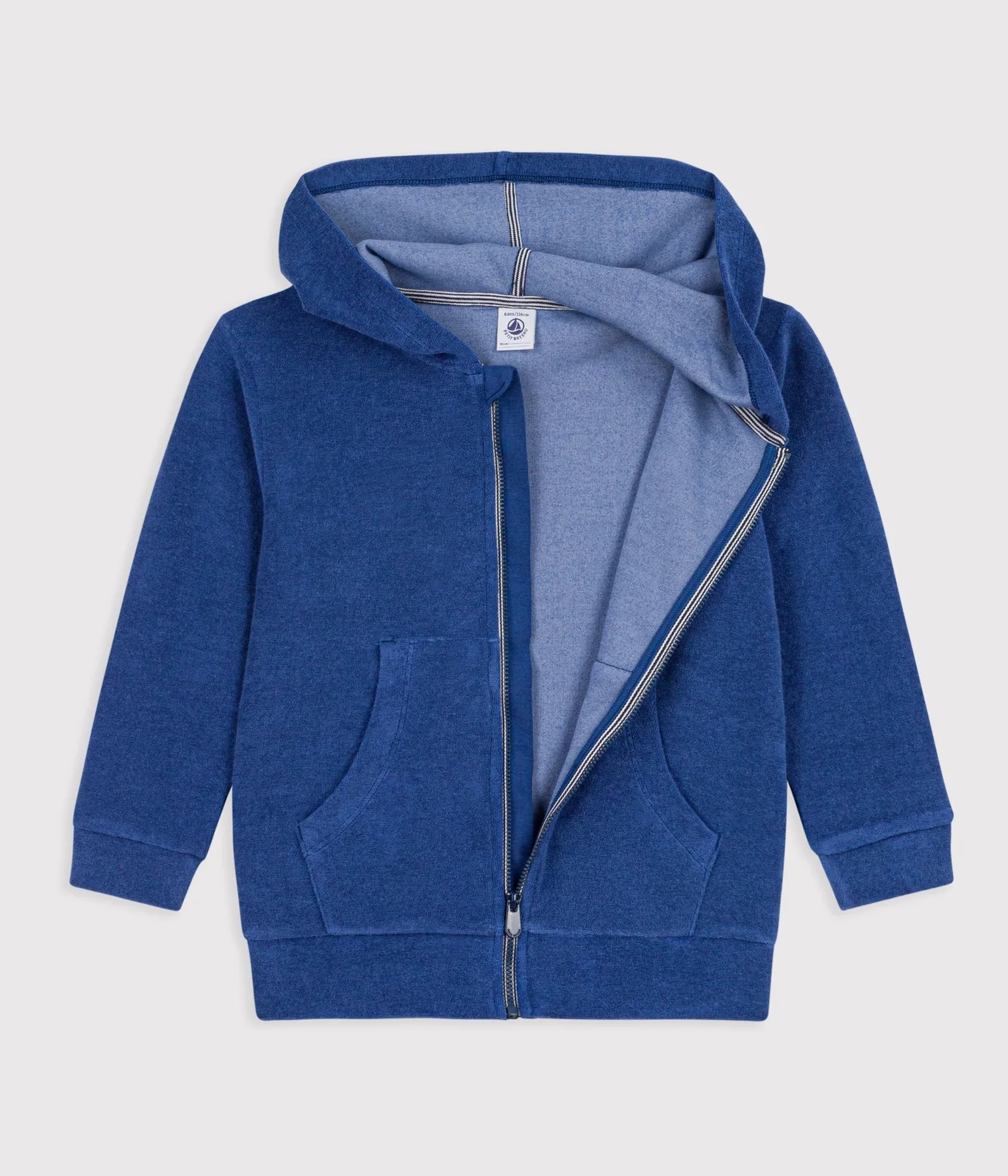 Children's zip-up cotton sweatshirt