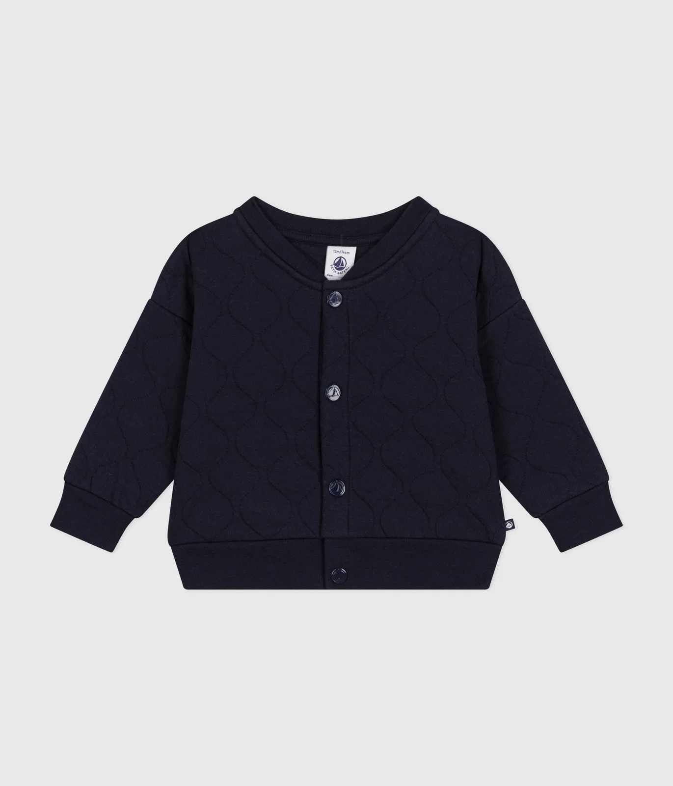 Babies' Quilted Tube Knit Baseball Jacket