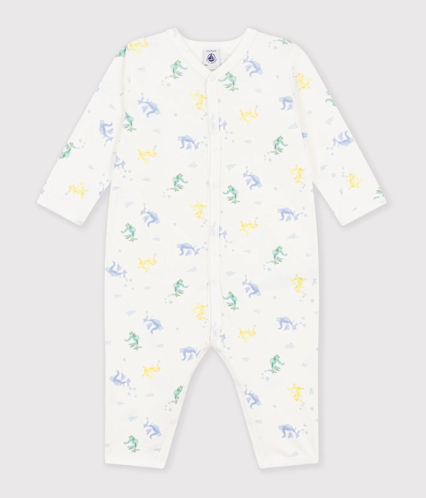 Pyjama bébé en coton sans pieds imprimé dragons