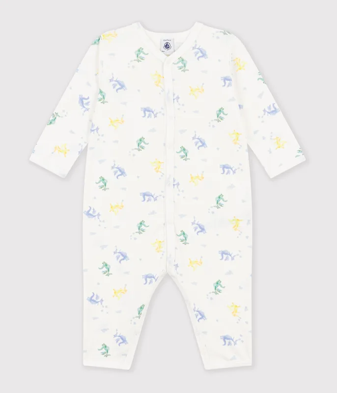 Pyjama bébé en coton sans pieds imprimé dragons