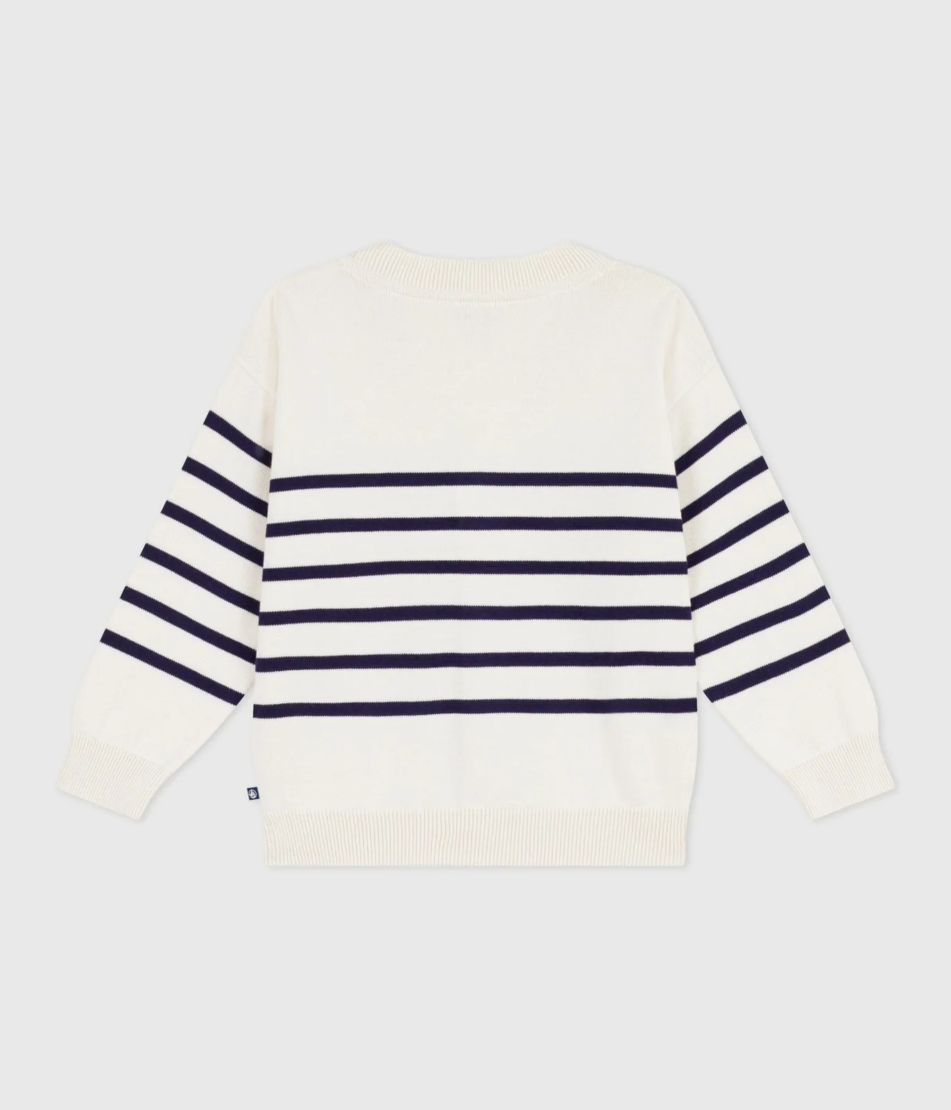 Children's stripy cotton cardigan