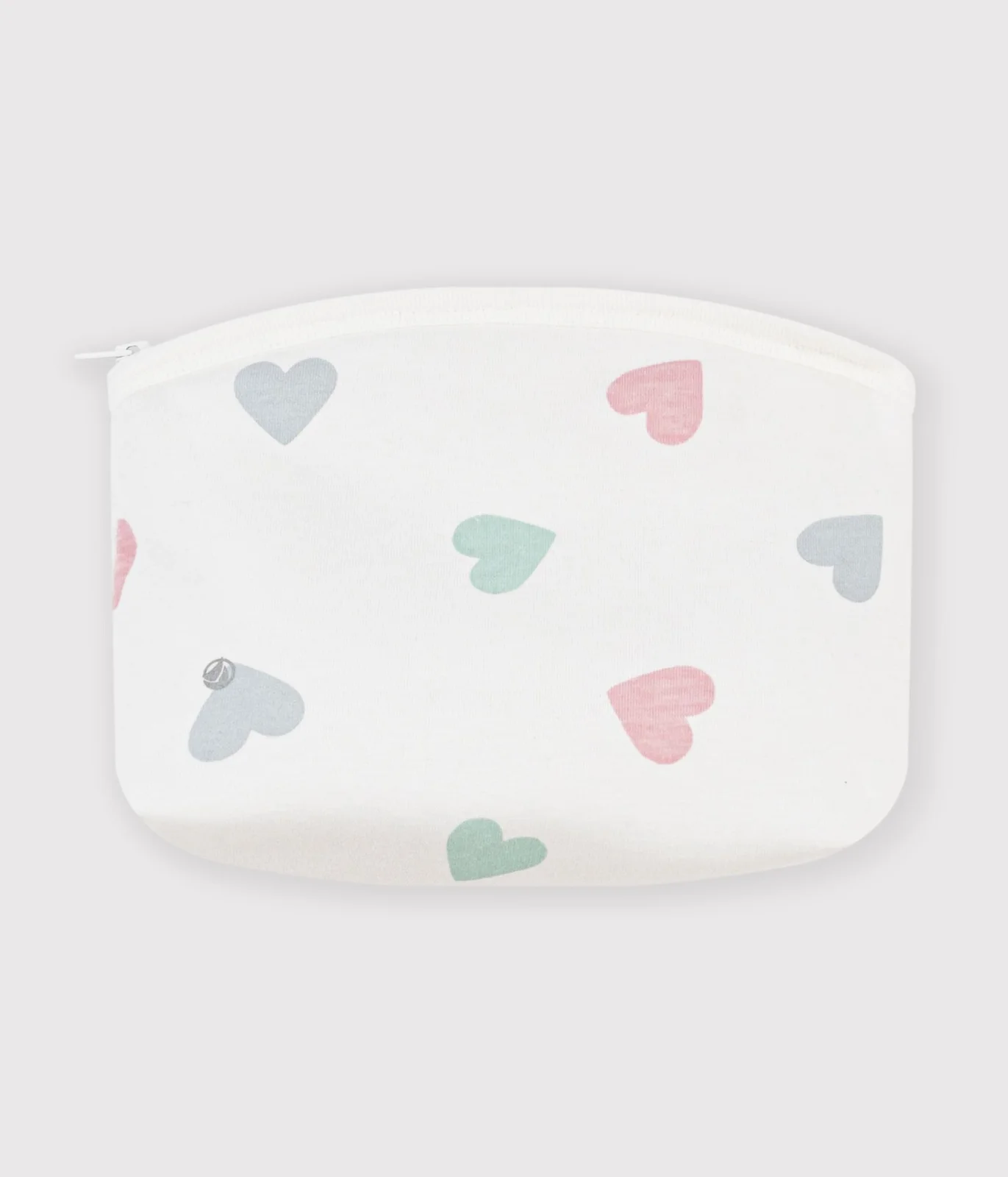 Baby girls' heart-print cotton pouch