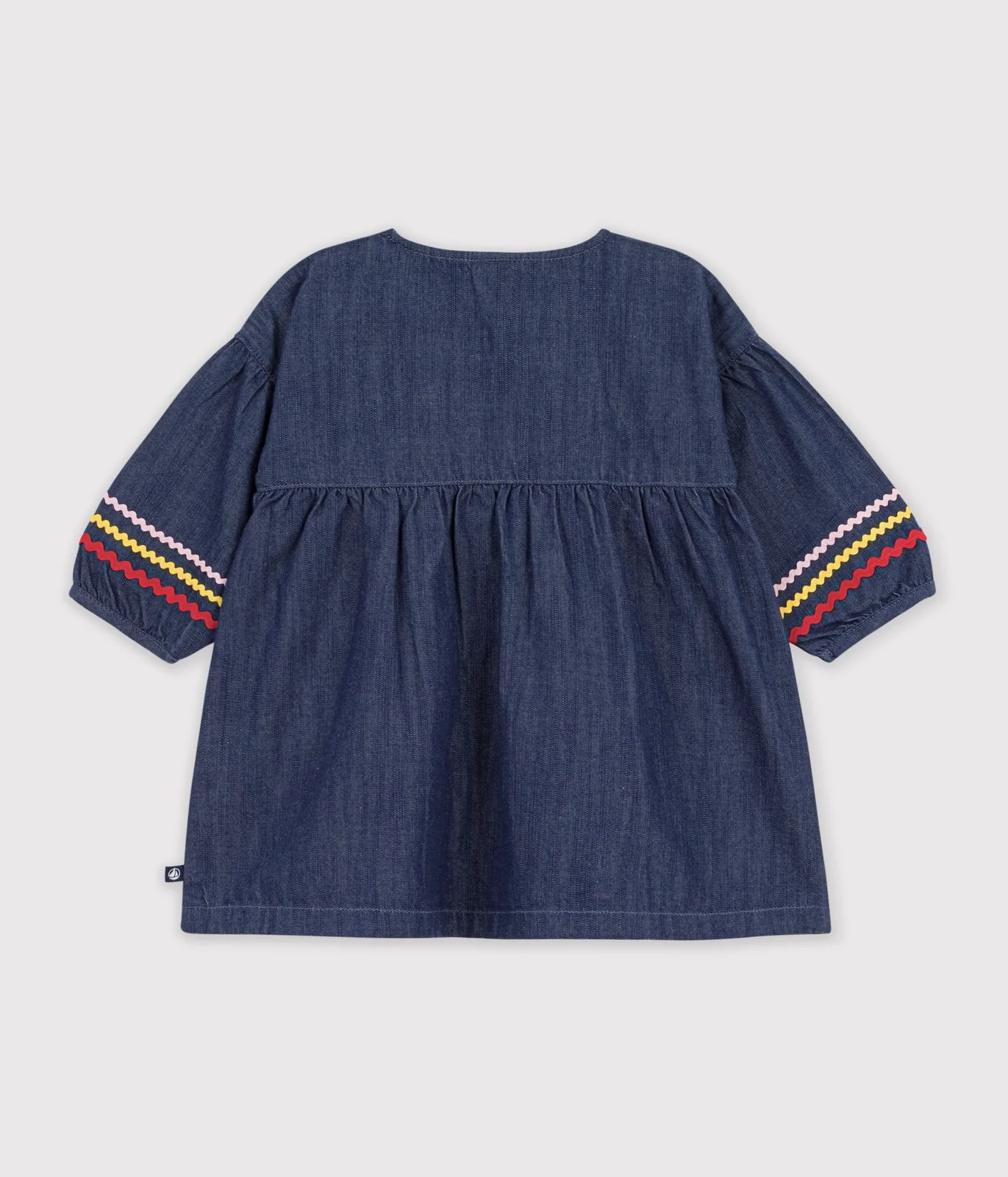 Babies' long-sleeved denim dress