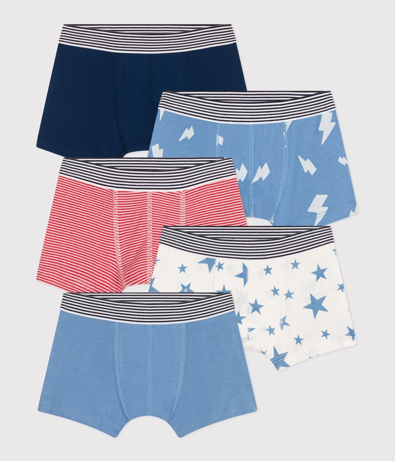 Children's printed cotton boxers - 5-Pack
