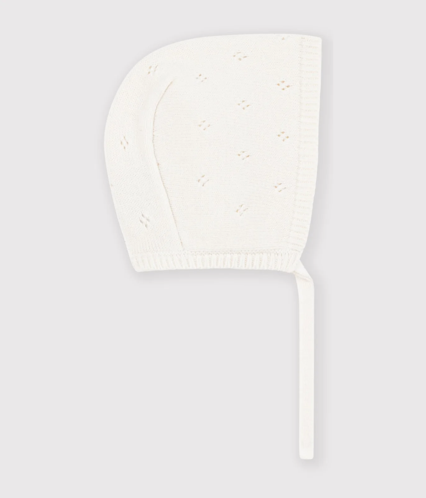 Baby hat in openwork knit