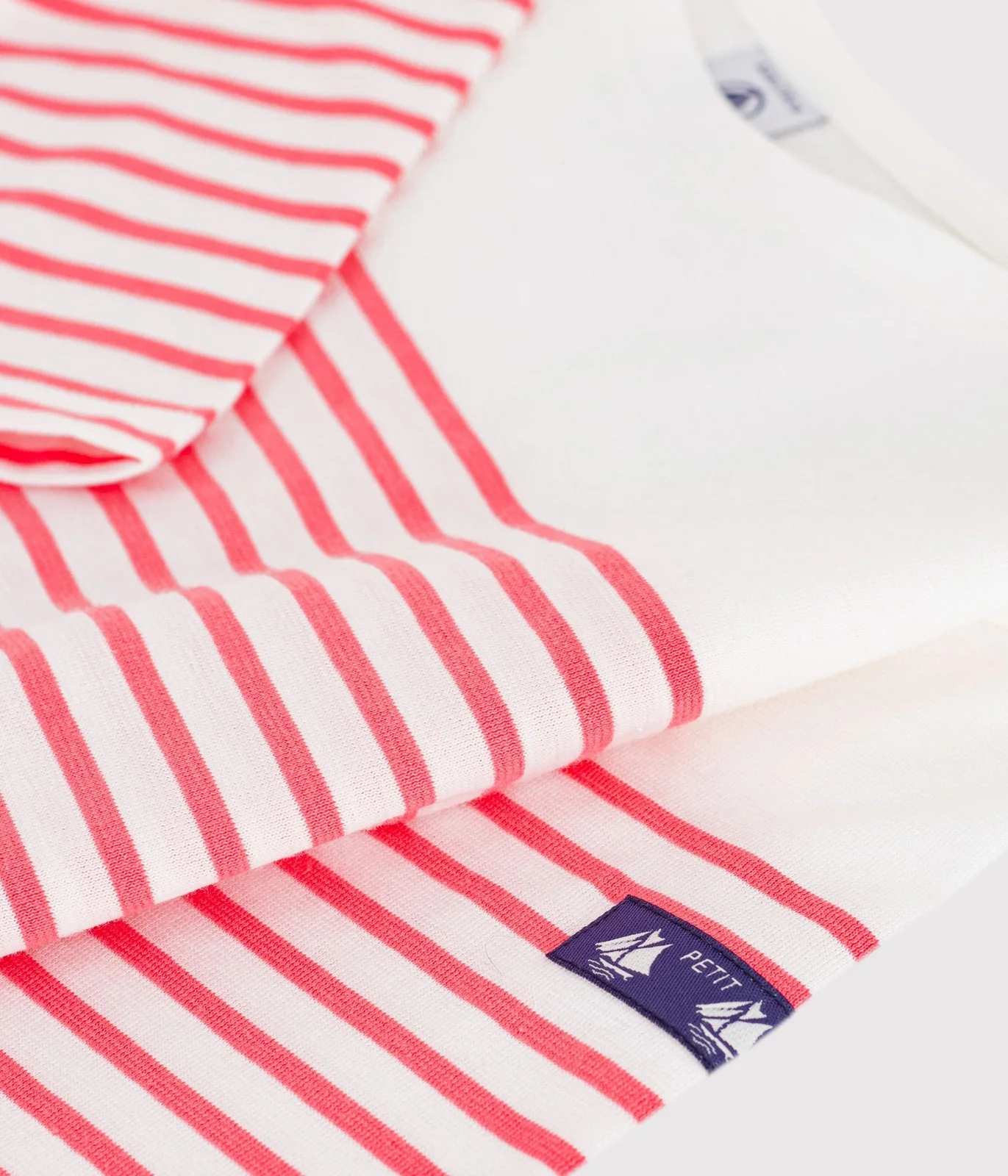 Children's stripy cotton Breton top