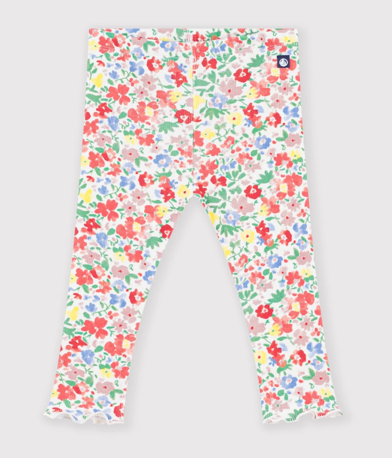 Babies' floral print cotton leggings