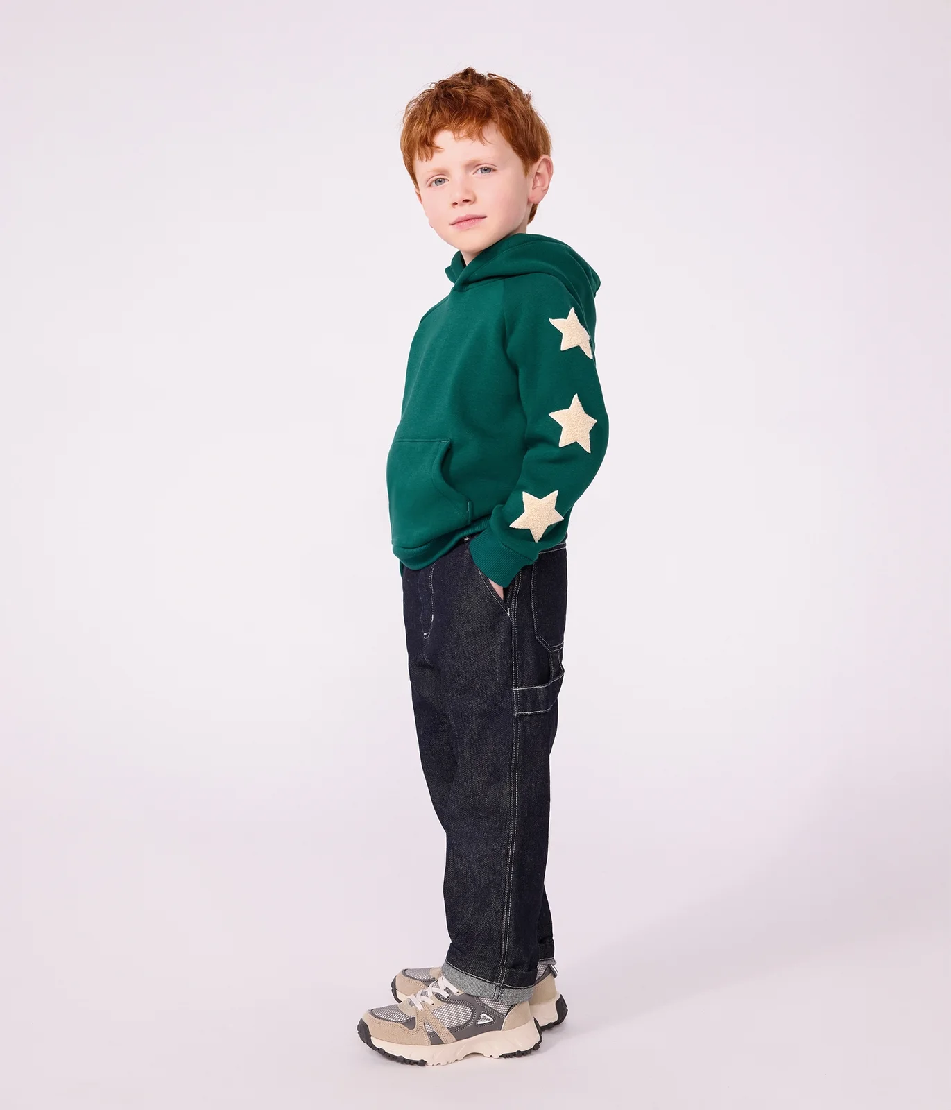 Children's denim carpenter-style trousers