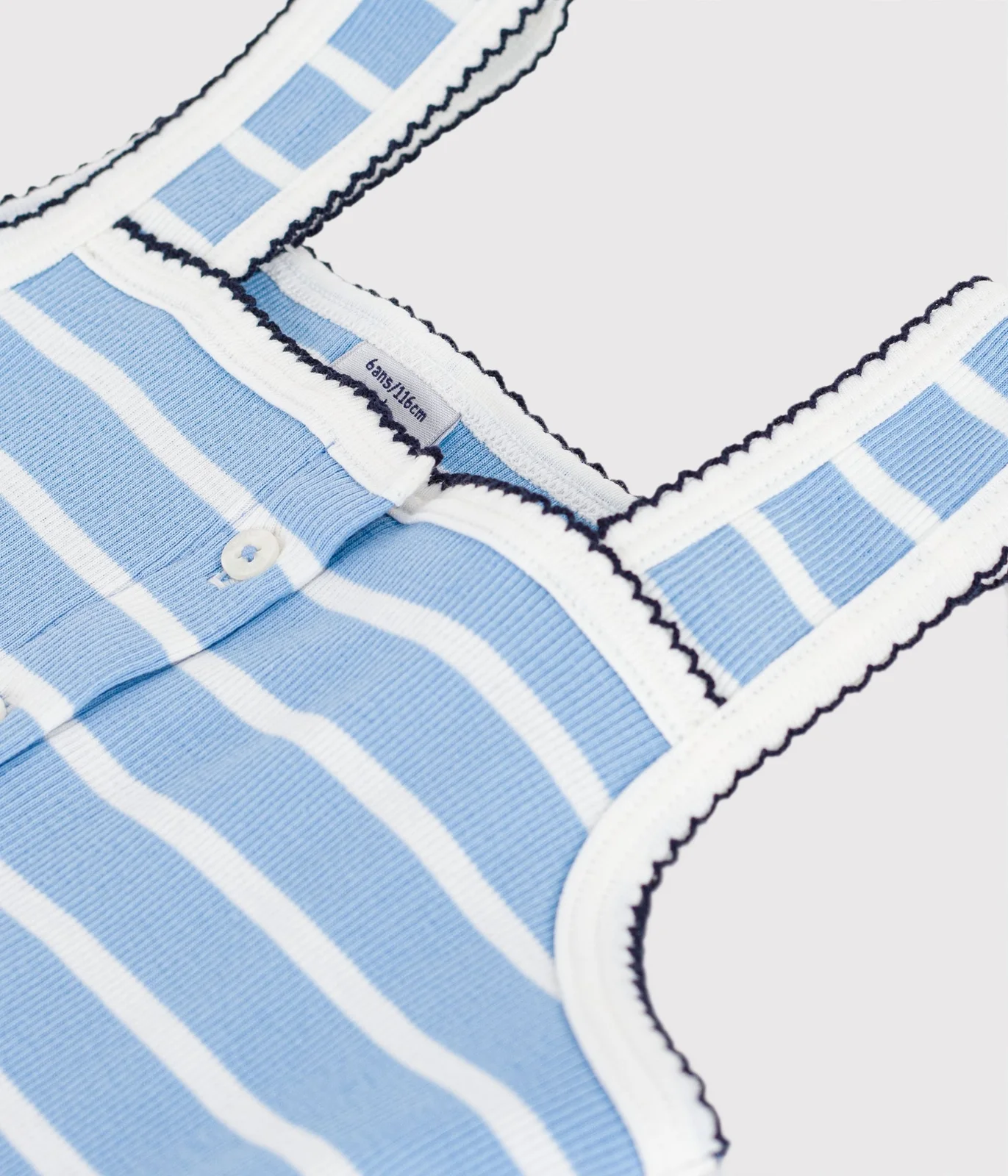 Children's stripy cotton tank top