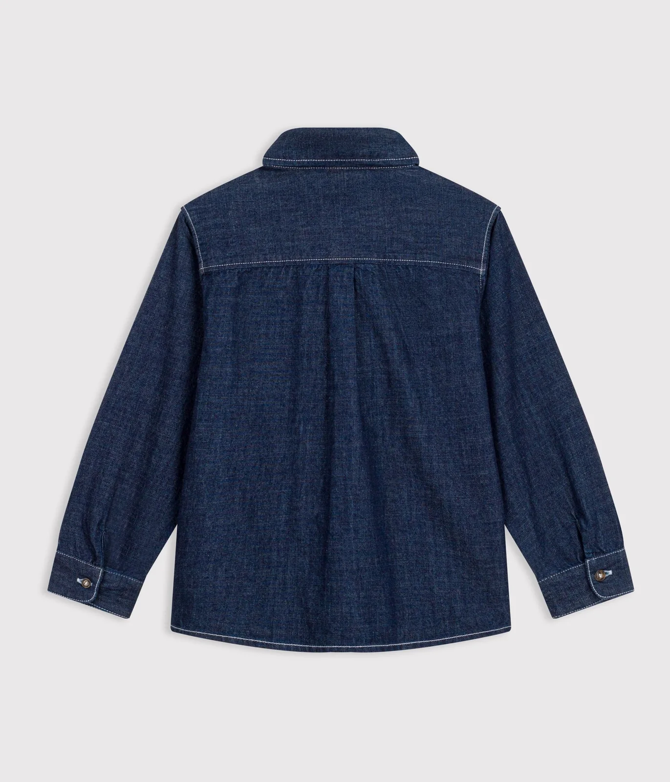 Children's plain denim shirt