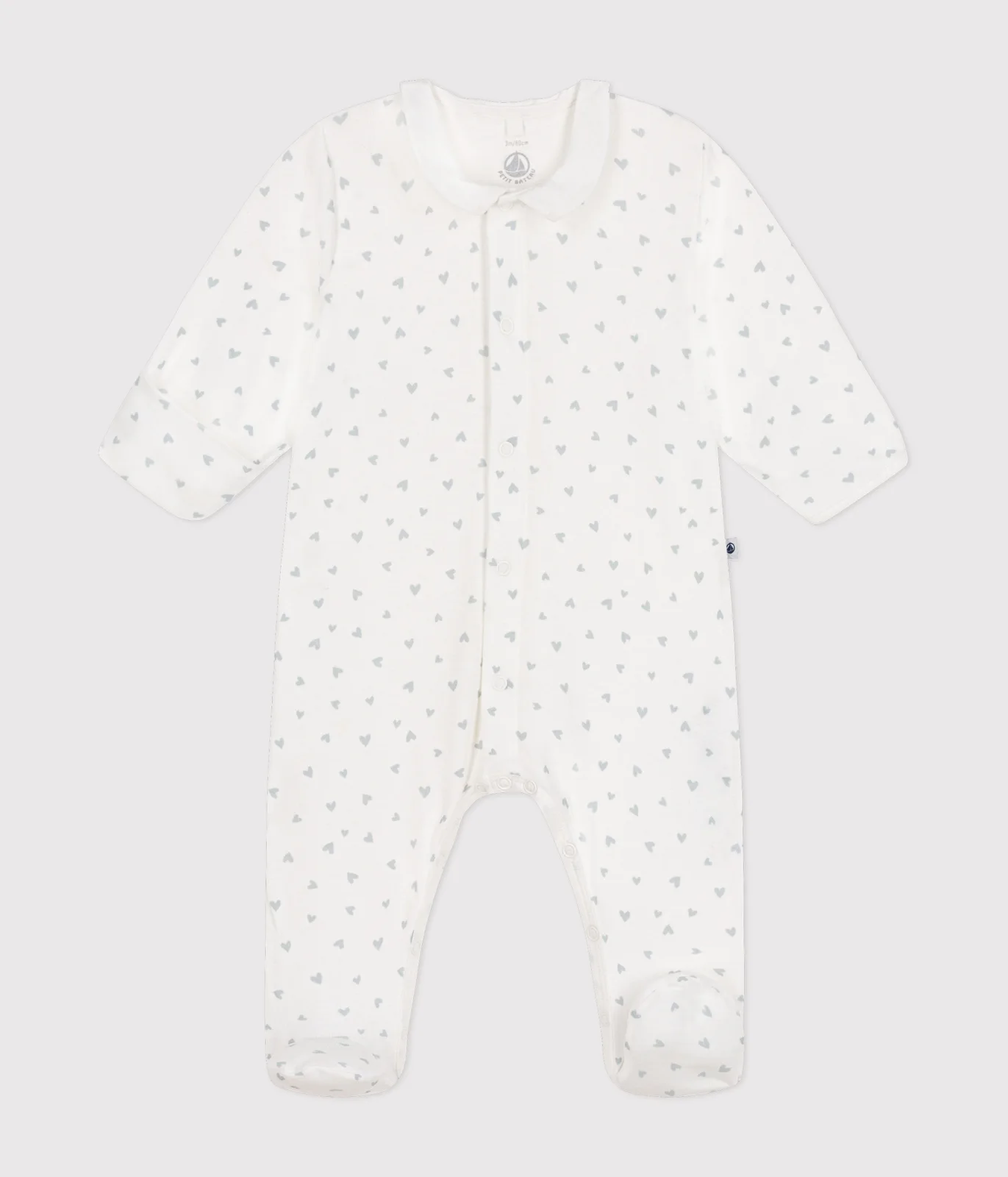 Babies' printed cotton pyjama suit