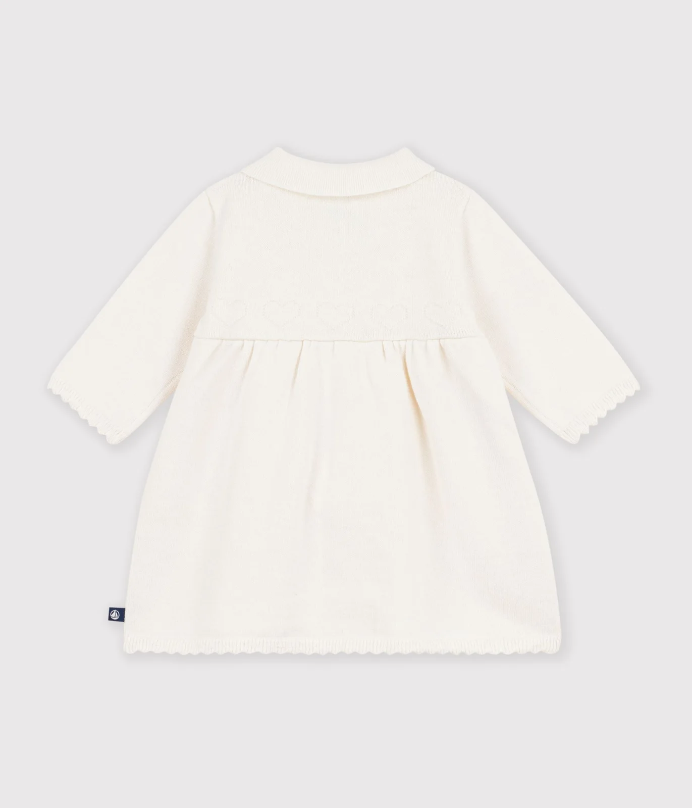 Babies' plain knitted dress