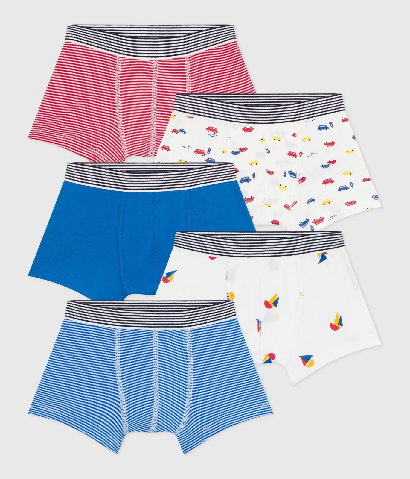 Pack of children's printed cotton boxers