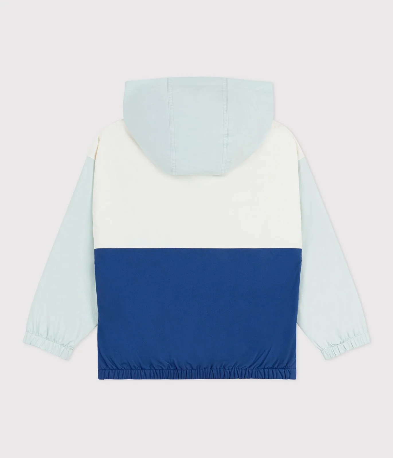 Children's windbreaker with a retractable hood