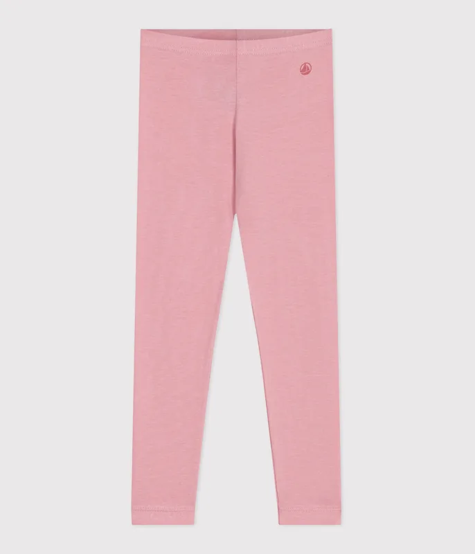Children's plain cotton leggings