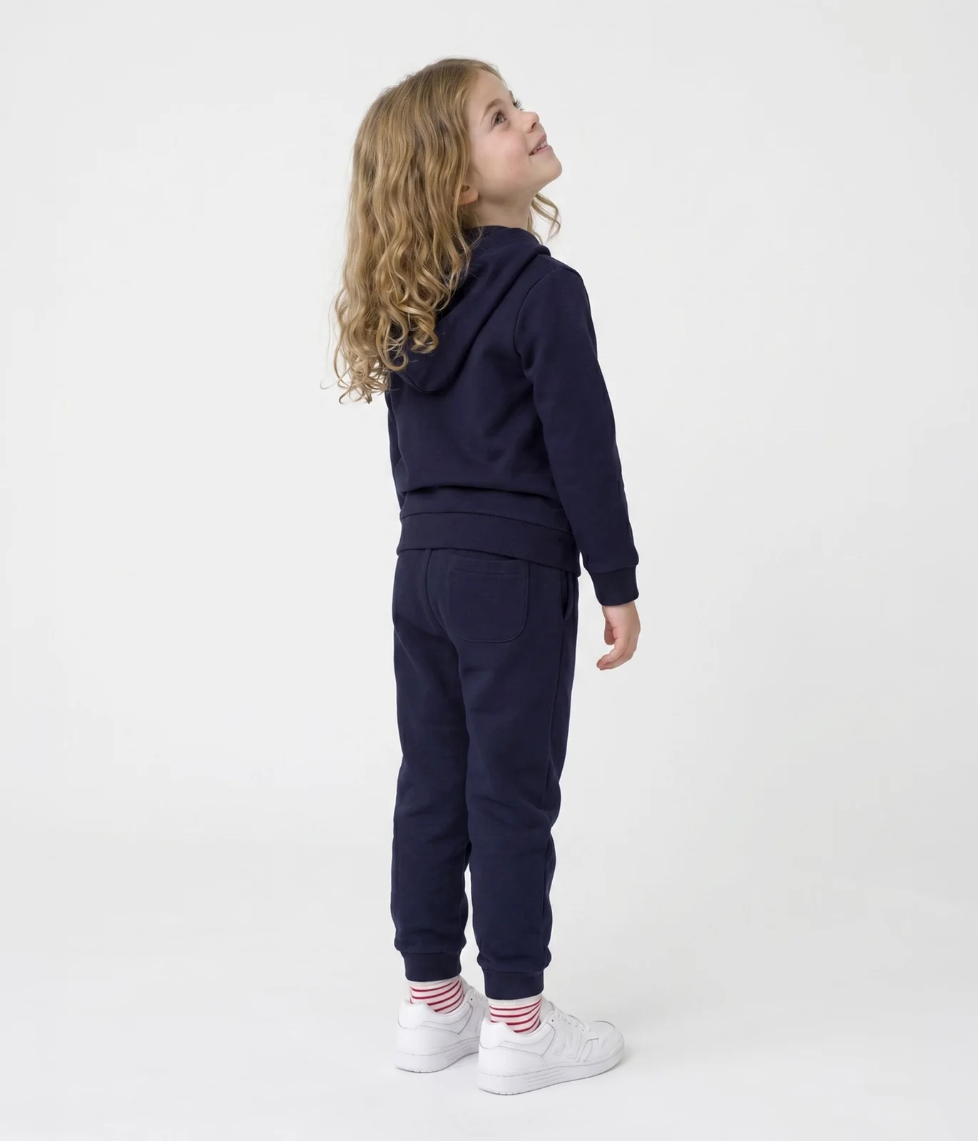 Kids' cotton zip-up hoodie