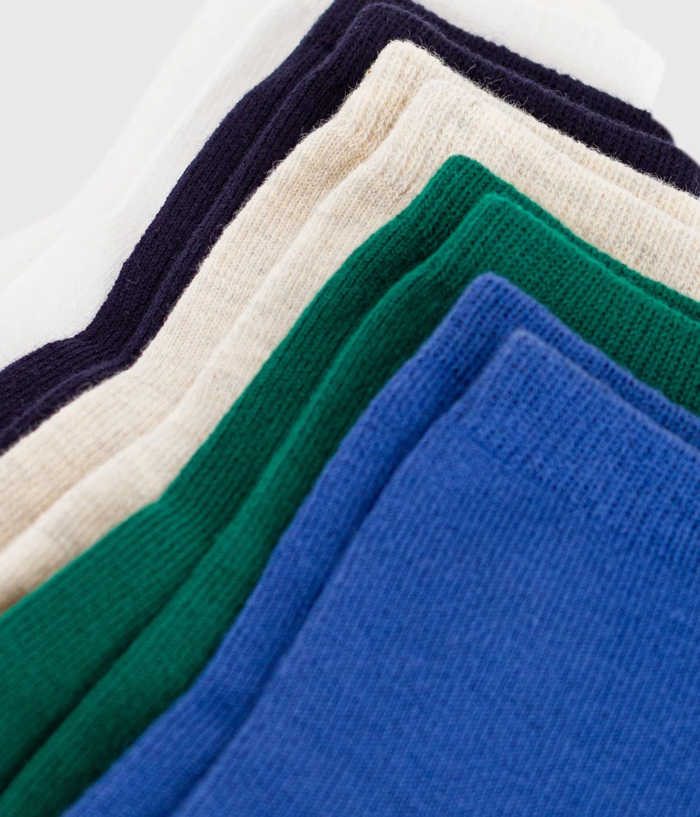 5 pairs of babies' plain cotton socks