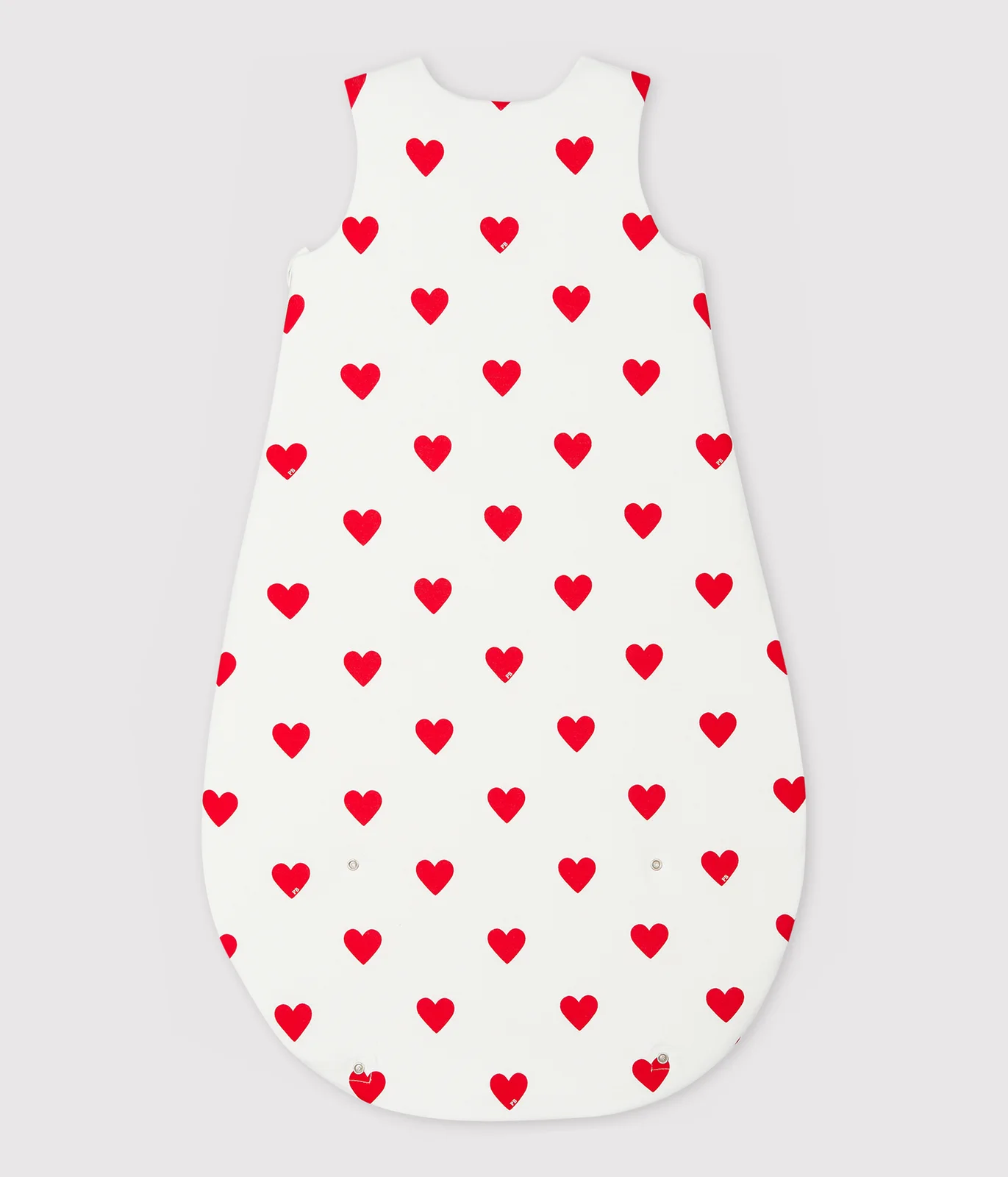 Babies' 2 TOG heart-patterned cotton sleeping bag