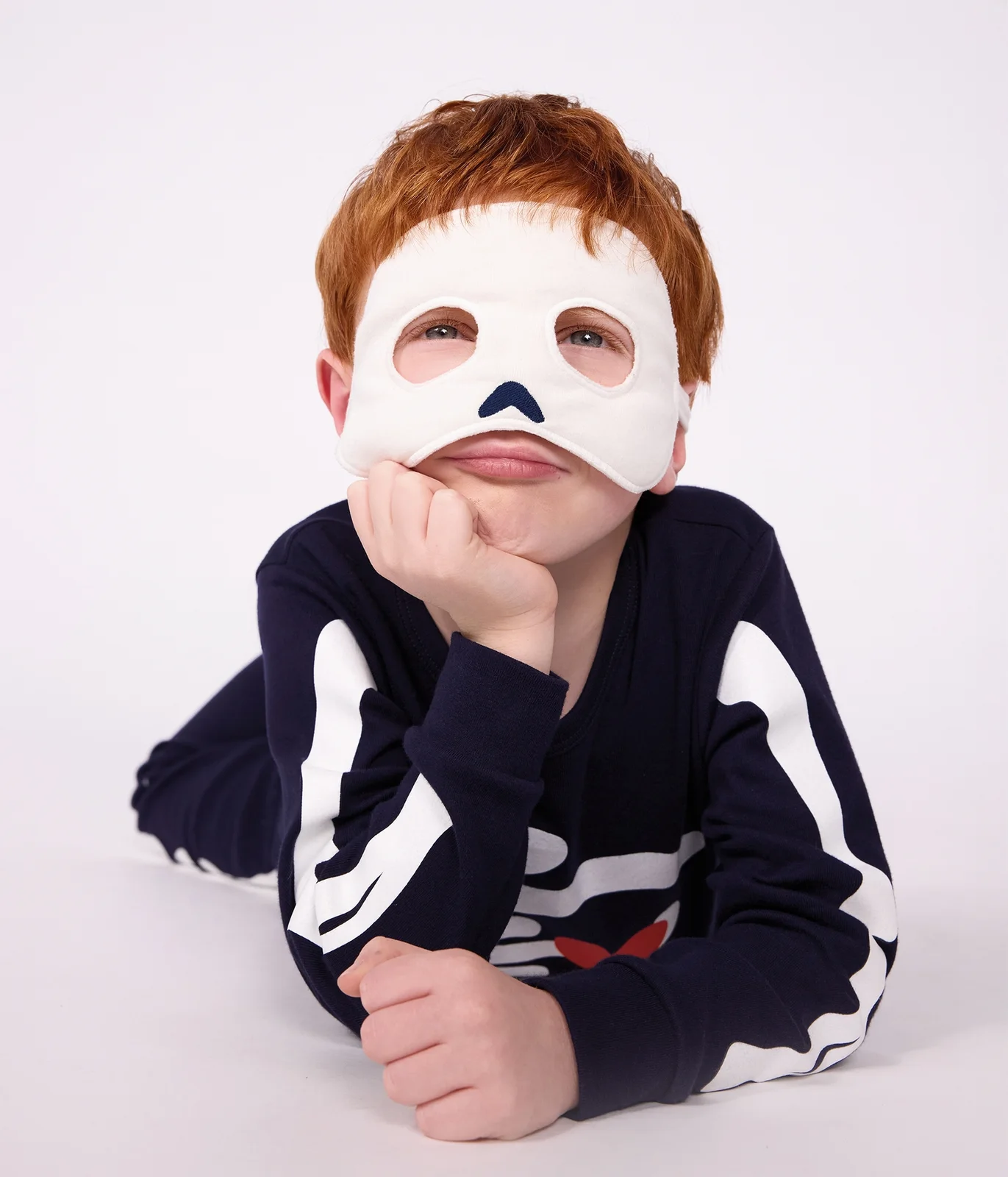 Children's cotton skeleton costume pyjamas