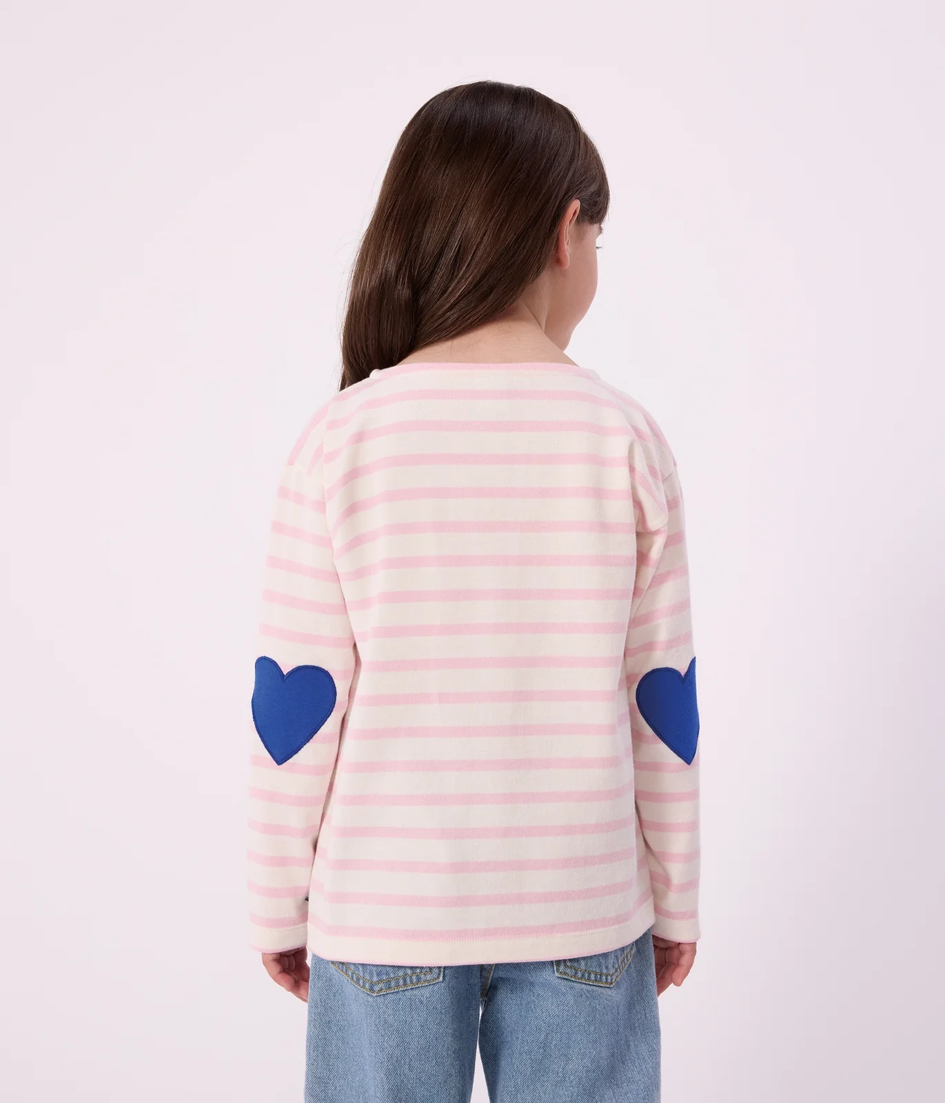 Children's stripy cotton Breton top