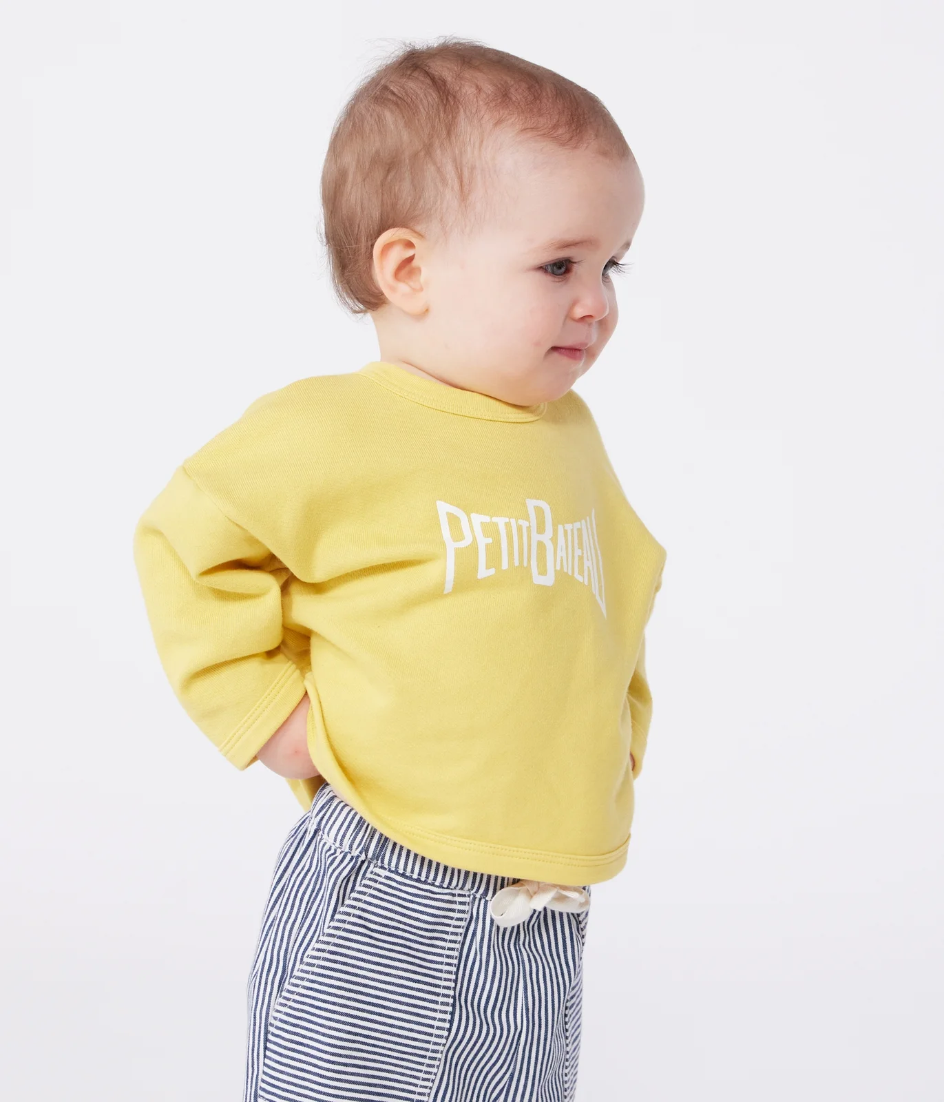 Plain cotton baby sweatshirt