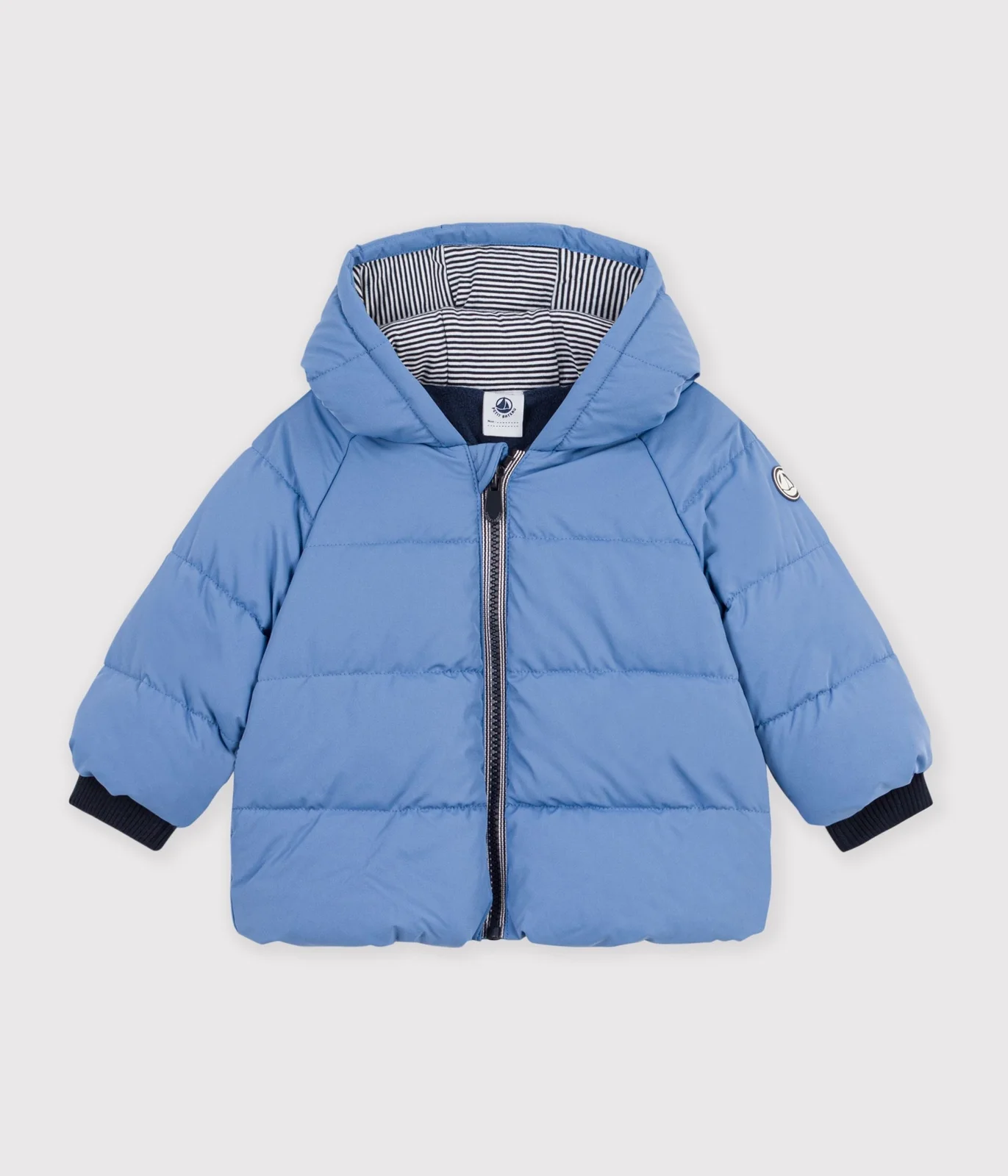 Babies' puffer jacket in plain polyester