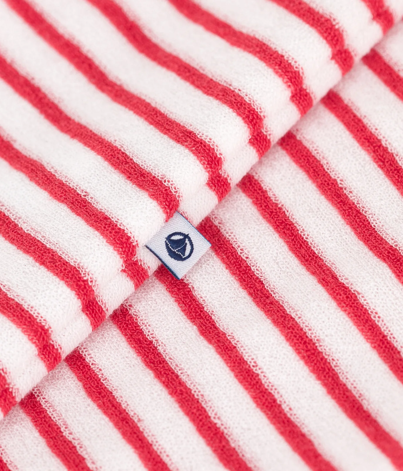 Babies' short stripy cotton jumpsuit