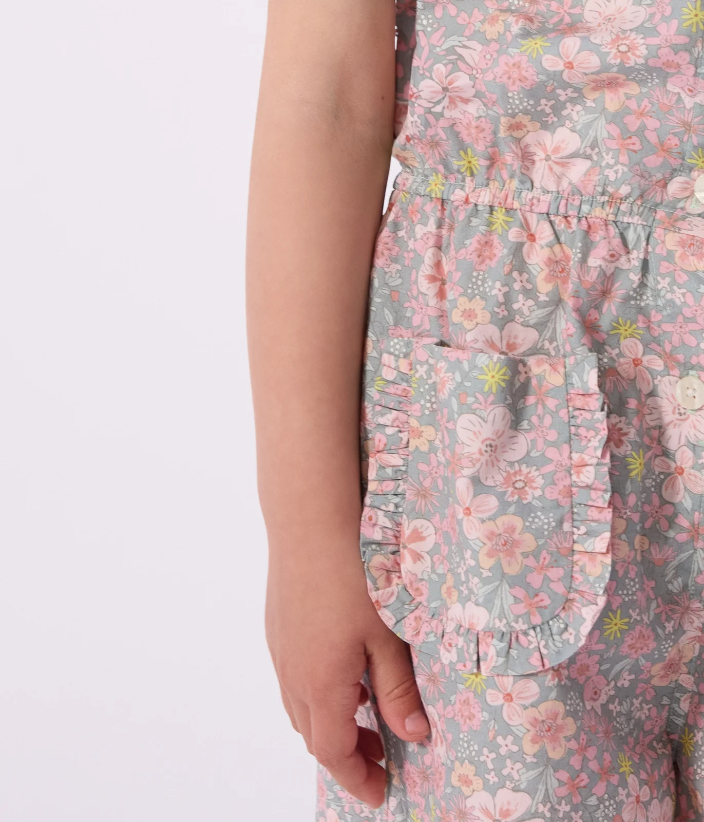 Children's short cotton jumpsuit