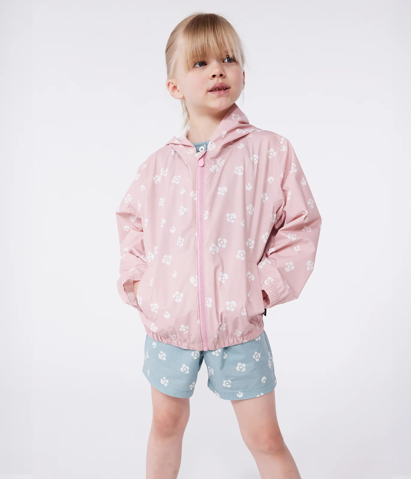 Children's floral windbreaker