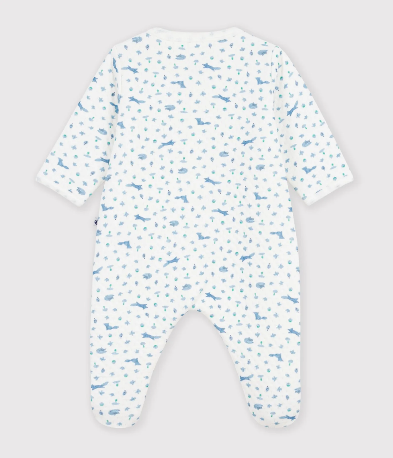 Babies' fox print tube knit pyjama suit